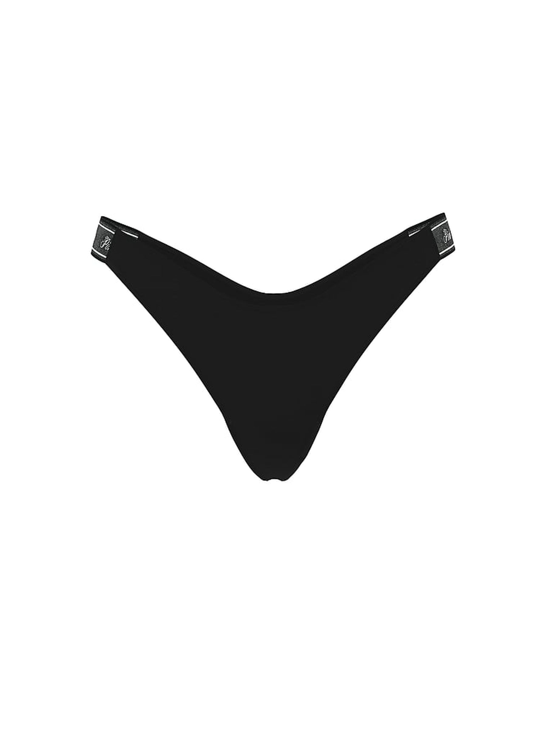 Black Cotton Logo Knickers - Image 3 of 3