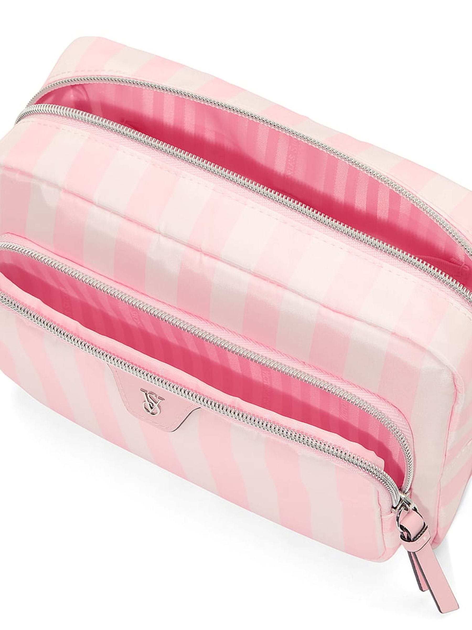 Iconic Stripe Pink Makeup Bag - Image 3 of 3