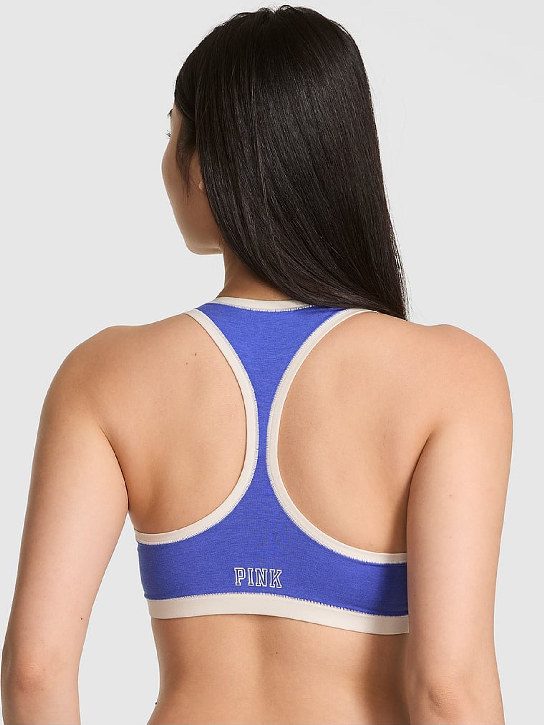 Ultra Marine Blue Bralette Cotton Bralette - Image 2 of 2