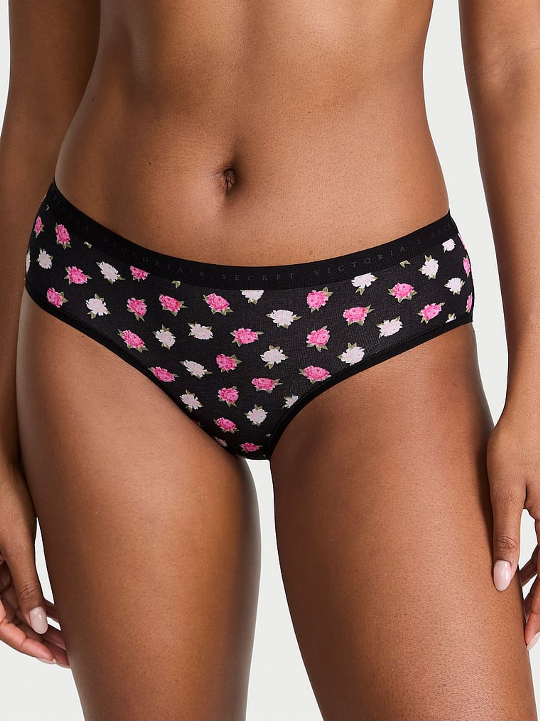 Black Scattered Floral Hipster Knickers - Image 1 of 3