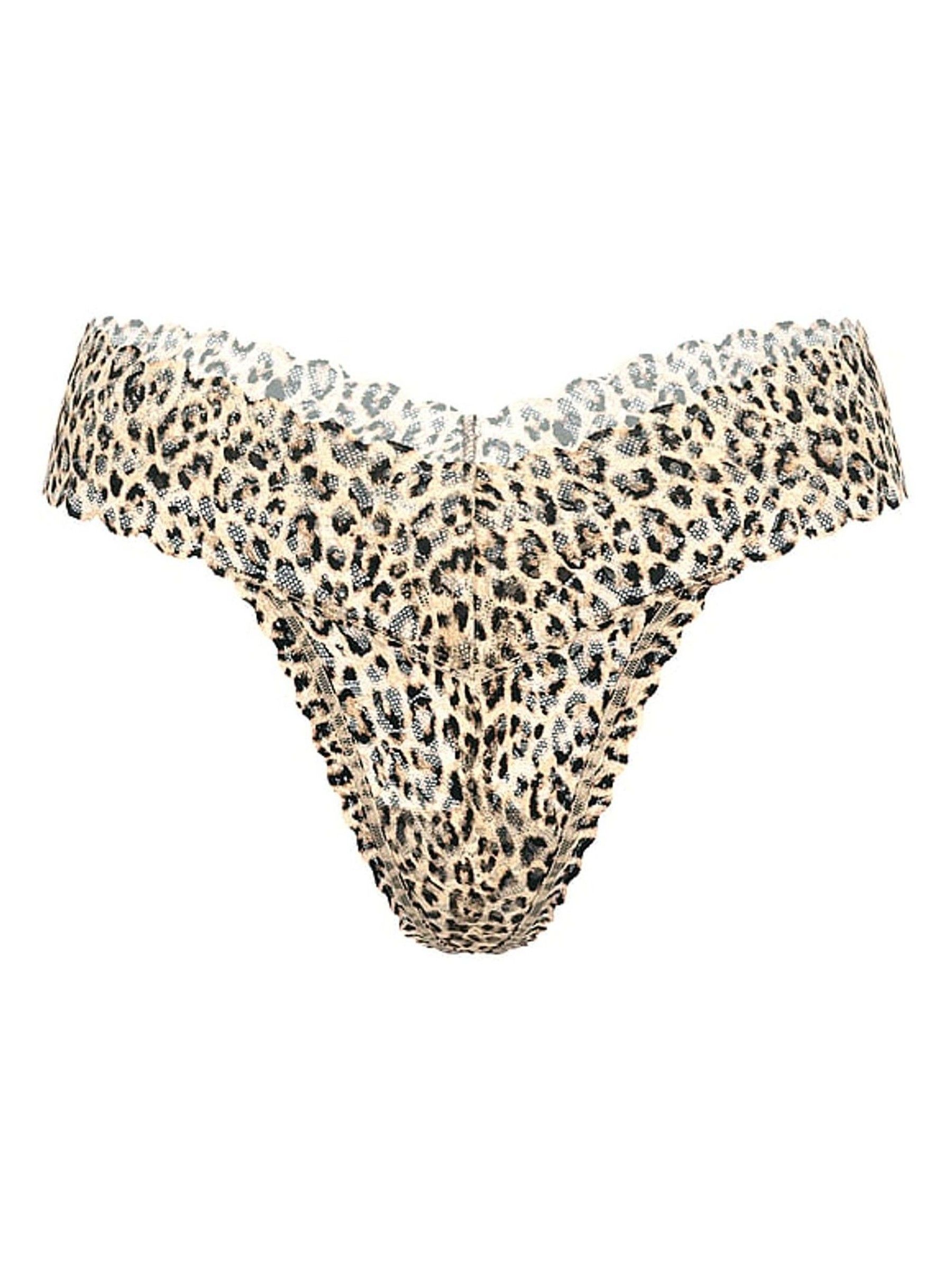 Leopard Brown Thong Knickers - Image 3 of 3