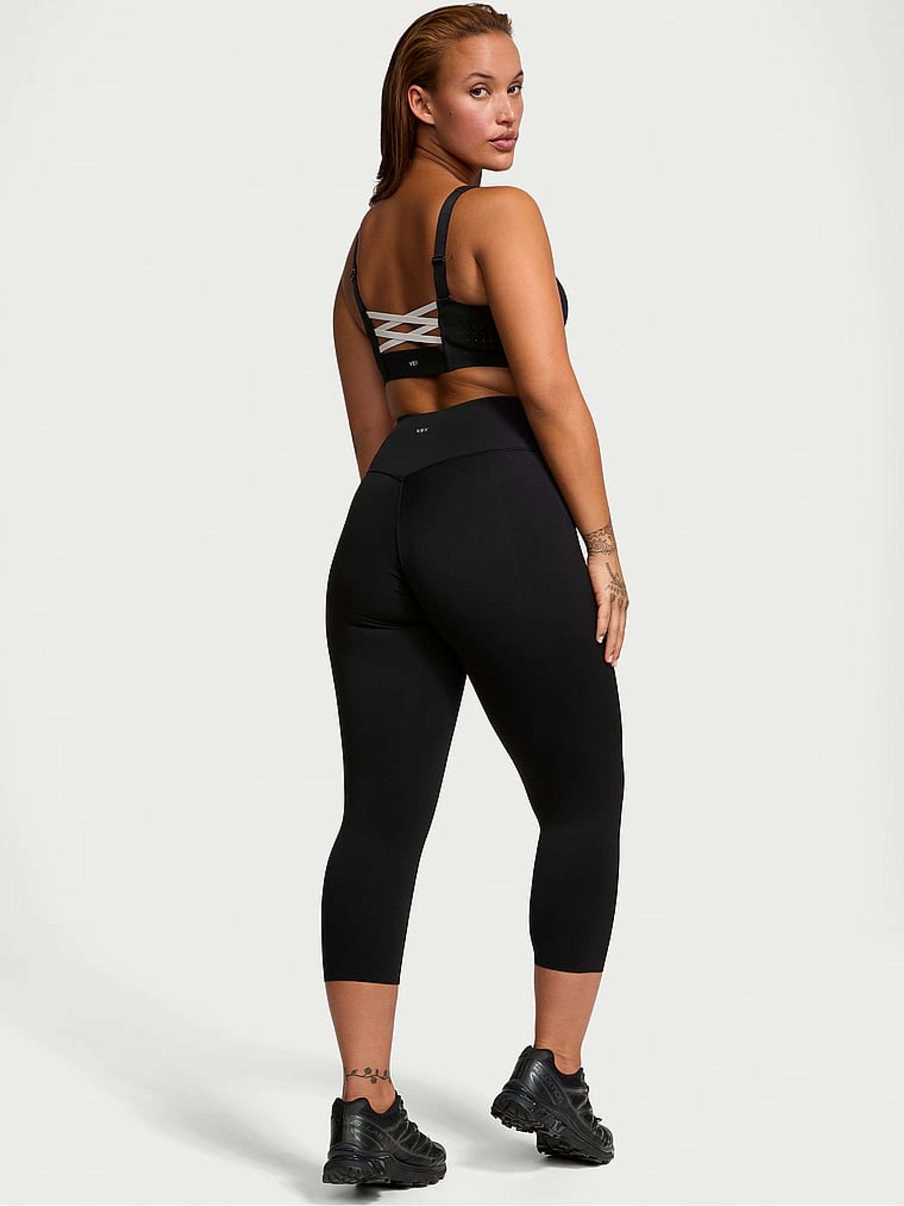 Black Elevate™ Capri Leggings - Image 2 of 4