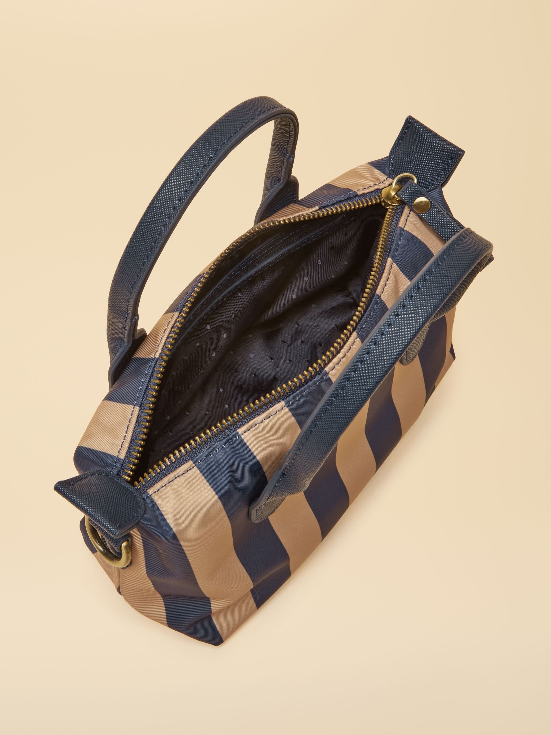 Edie Brown/Navy Crossbody Bag - Image 8 of 8