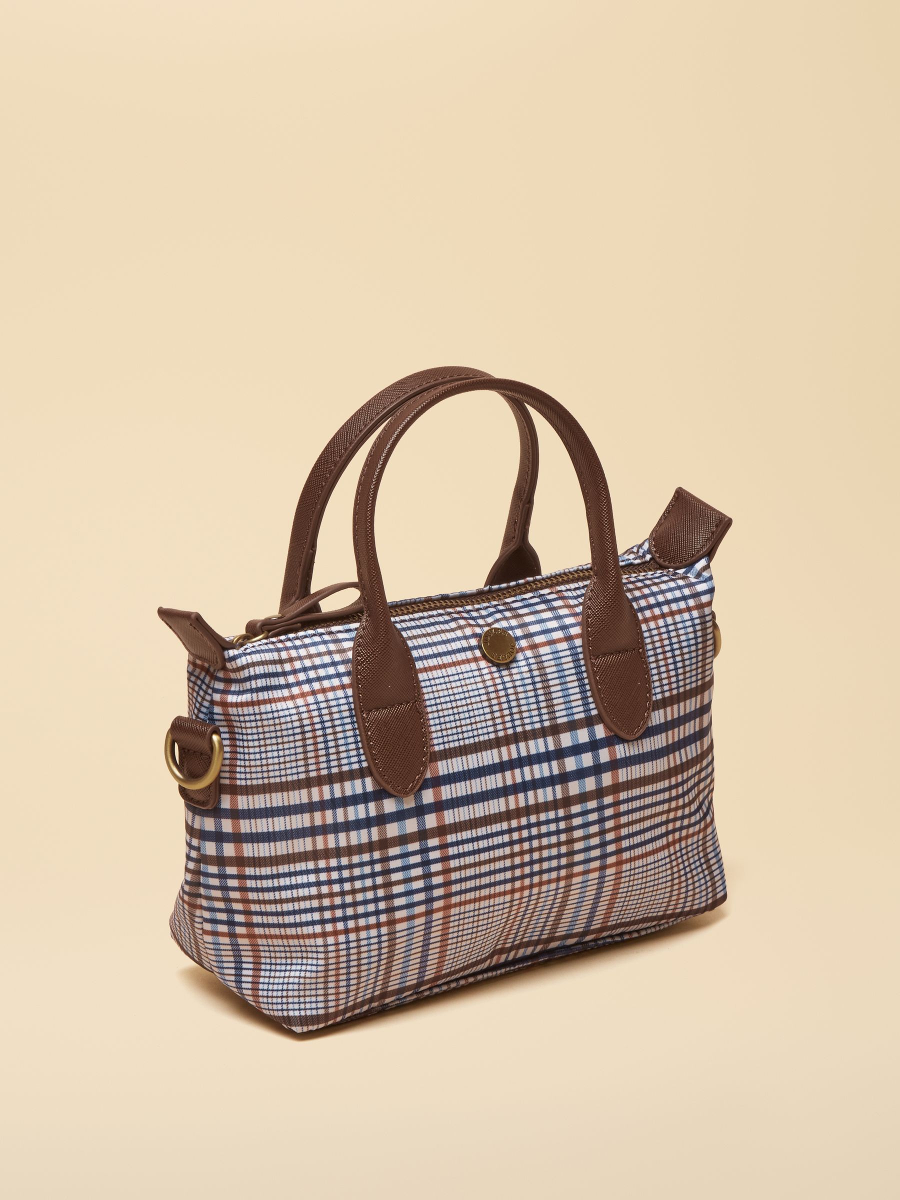 Edie Multi Ecru Check Crossbody Bag - Image 5 of 8