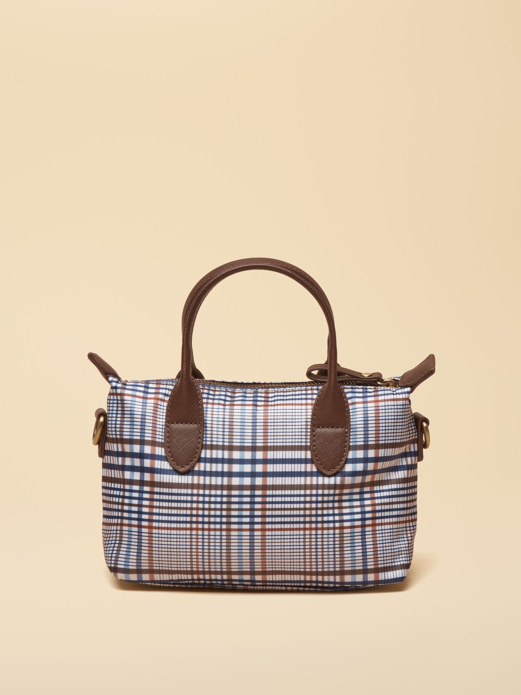 Edie Multi Ecru Check Crossbody Bag - Image 6 of 8