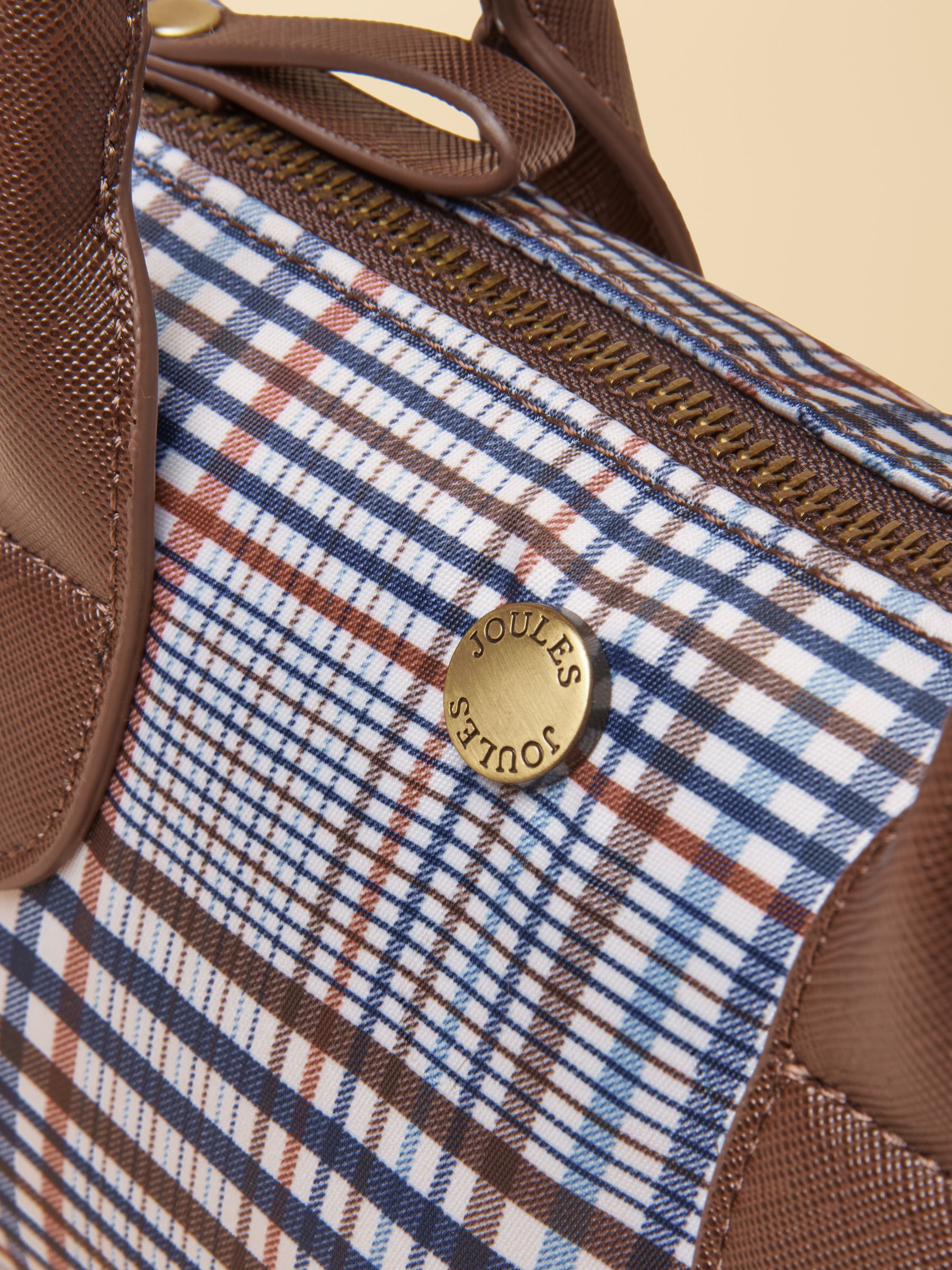 Edie Multi Ecru Check Crossbody Bag - Image 7 of 8