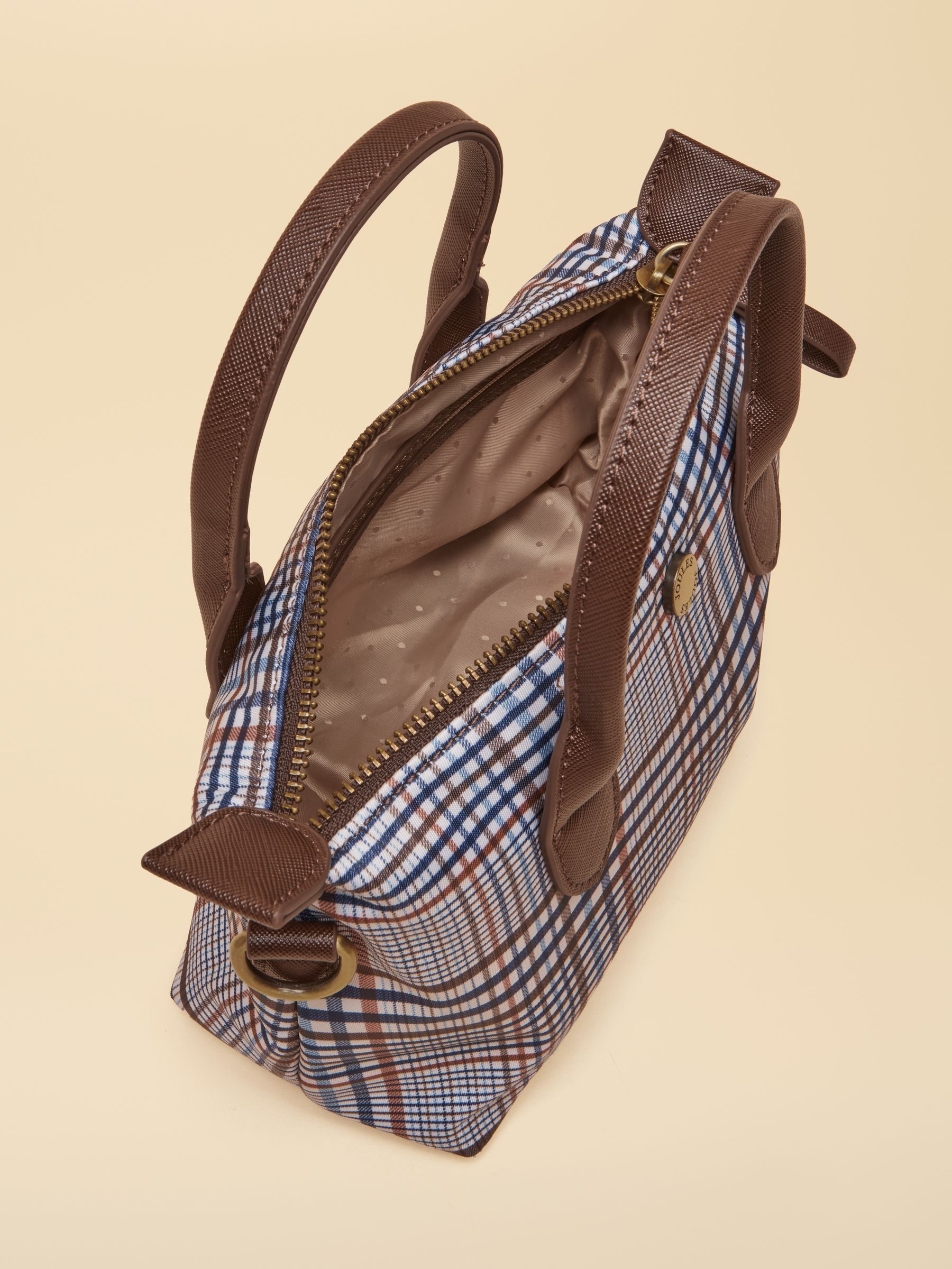 Edie Multi Ecru Check Crossbody Bag - Image 8 of 8