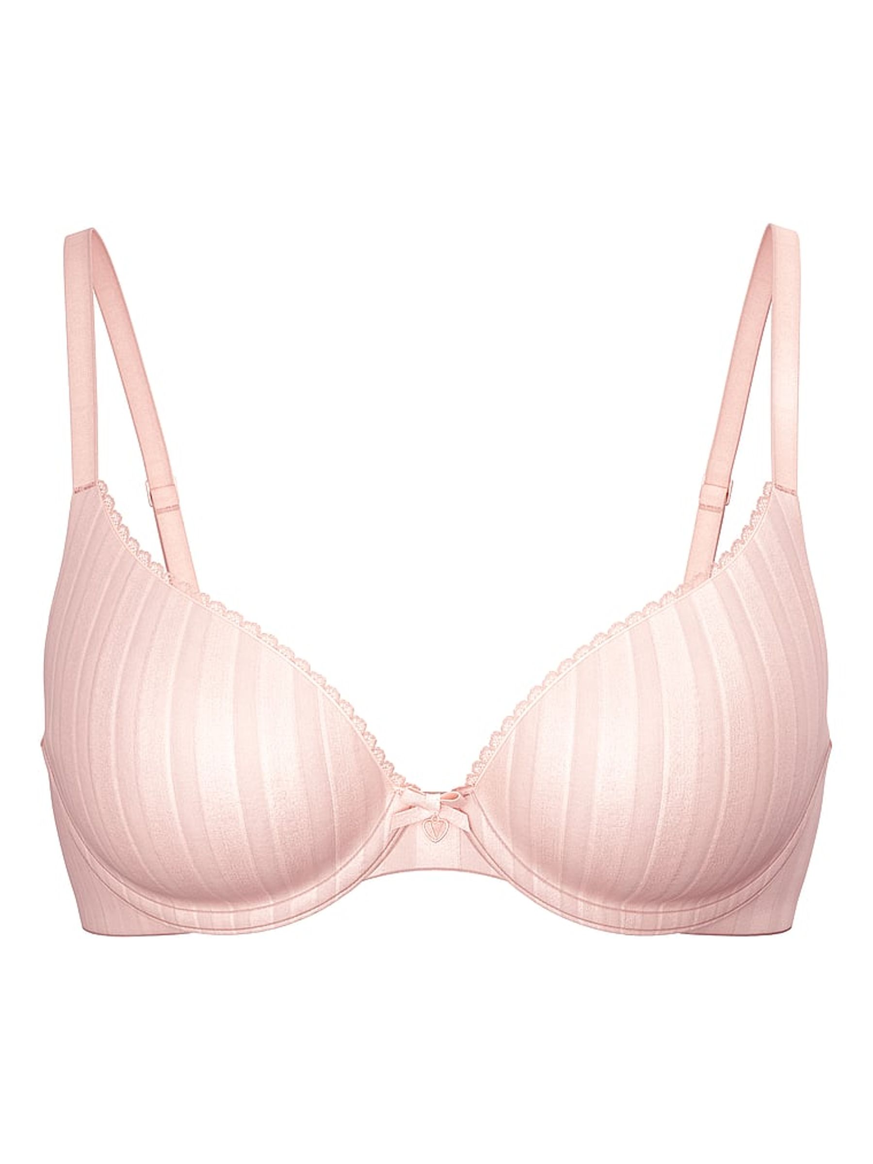 Purest Pink Stripe Full Cup Push Up Bra - Image 3 of 3