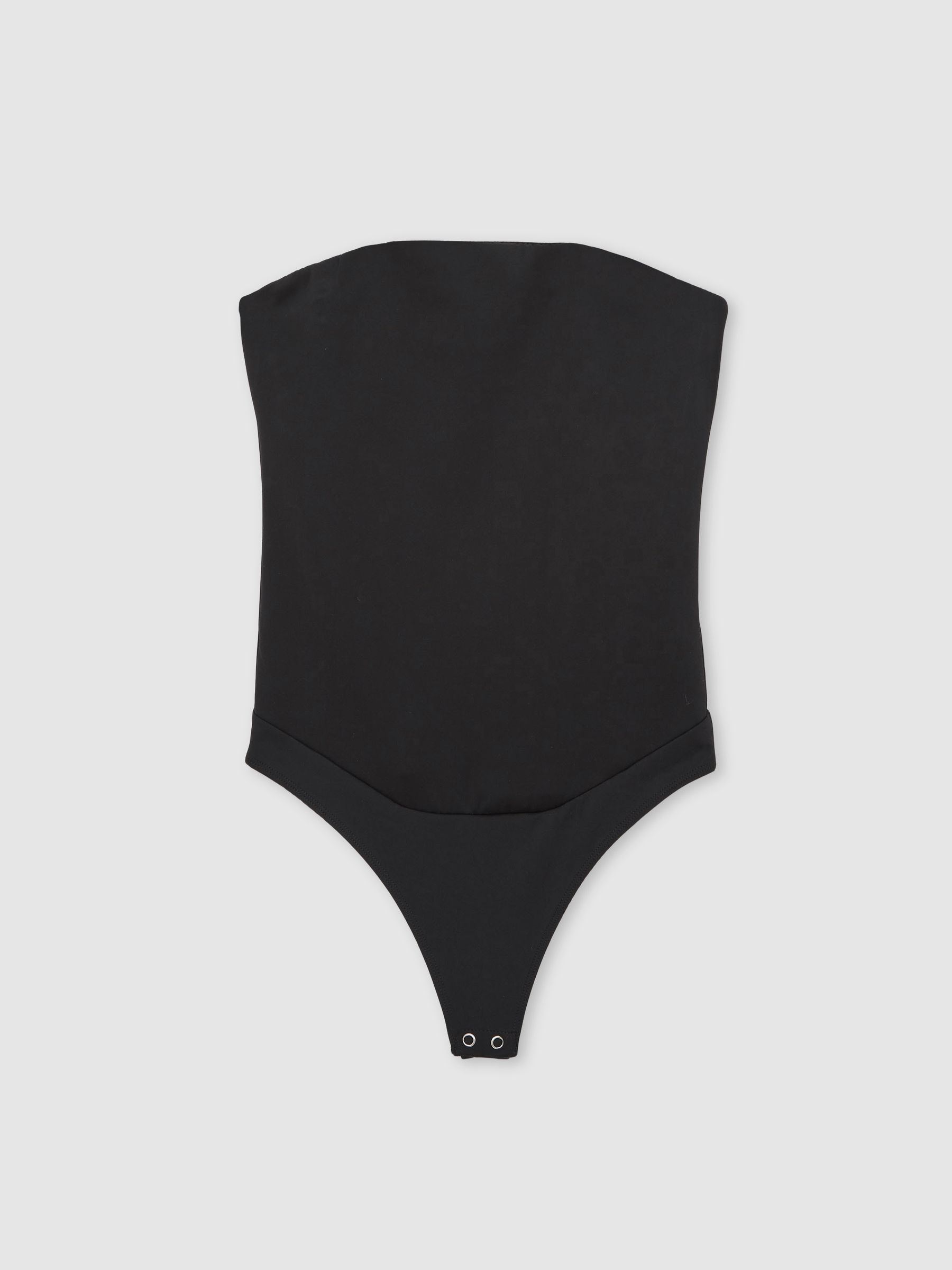 Strapless Corset Bodysuit in Black - Image 2 of 5