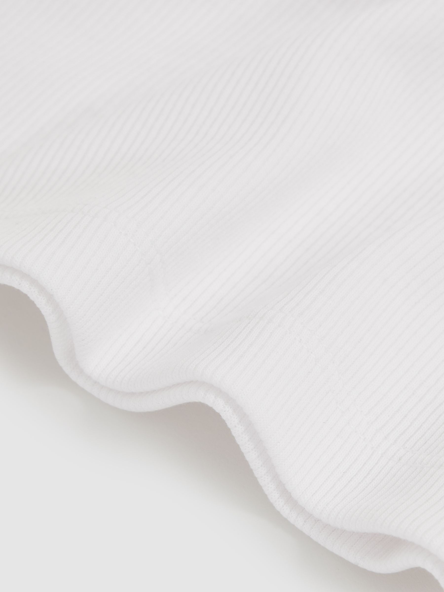 3-9 yrs Stretch-Cotton Ribbed Vest in Ivory - Image 4 of 4