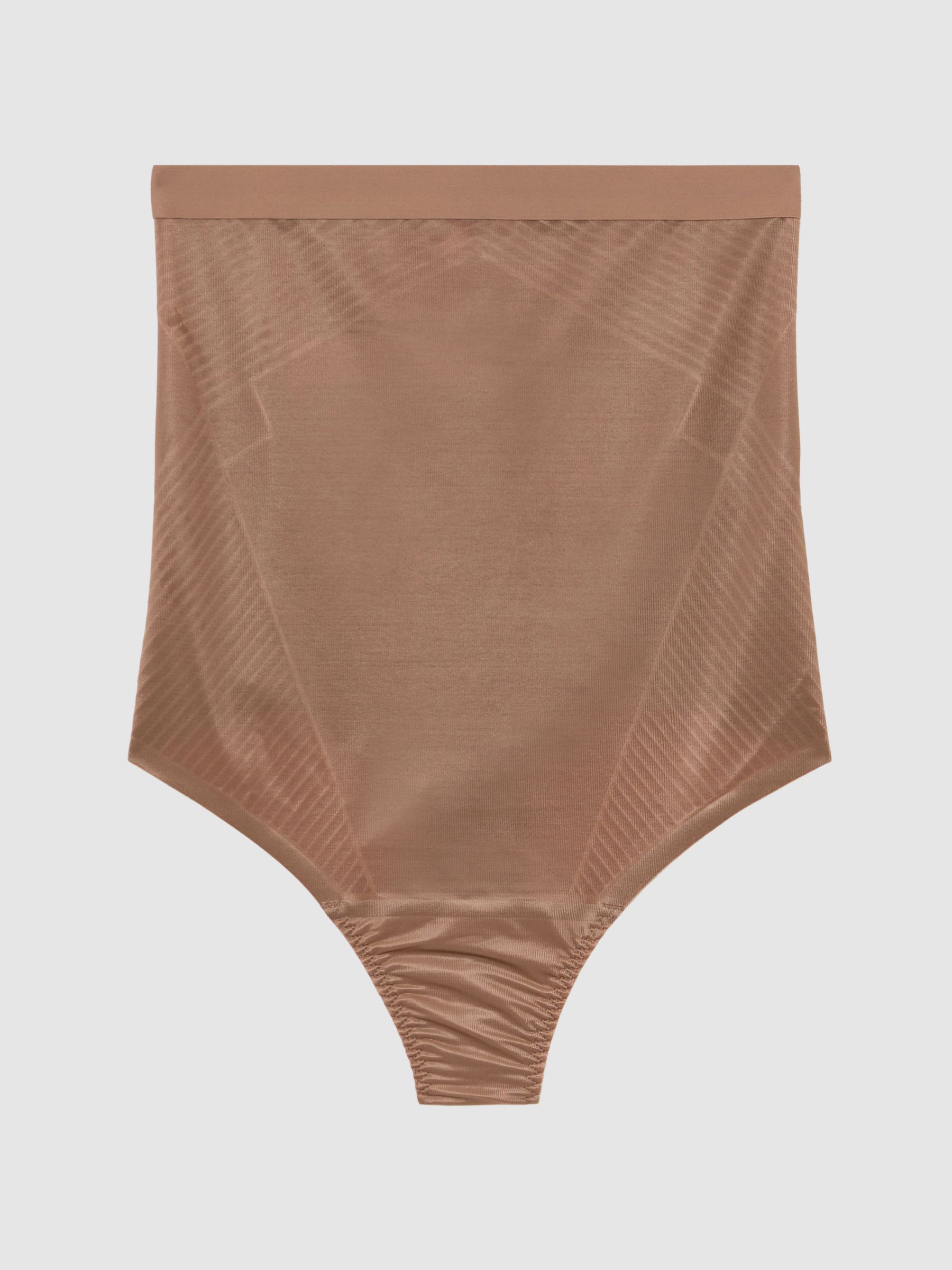 Spanx Hohe Taille String in Café Au Lait Braun Nude - Bild 1 von 2