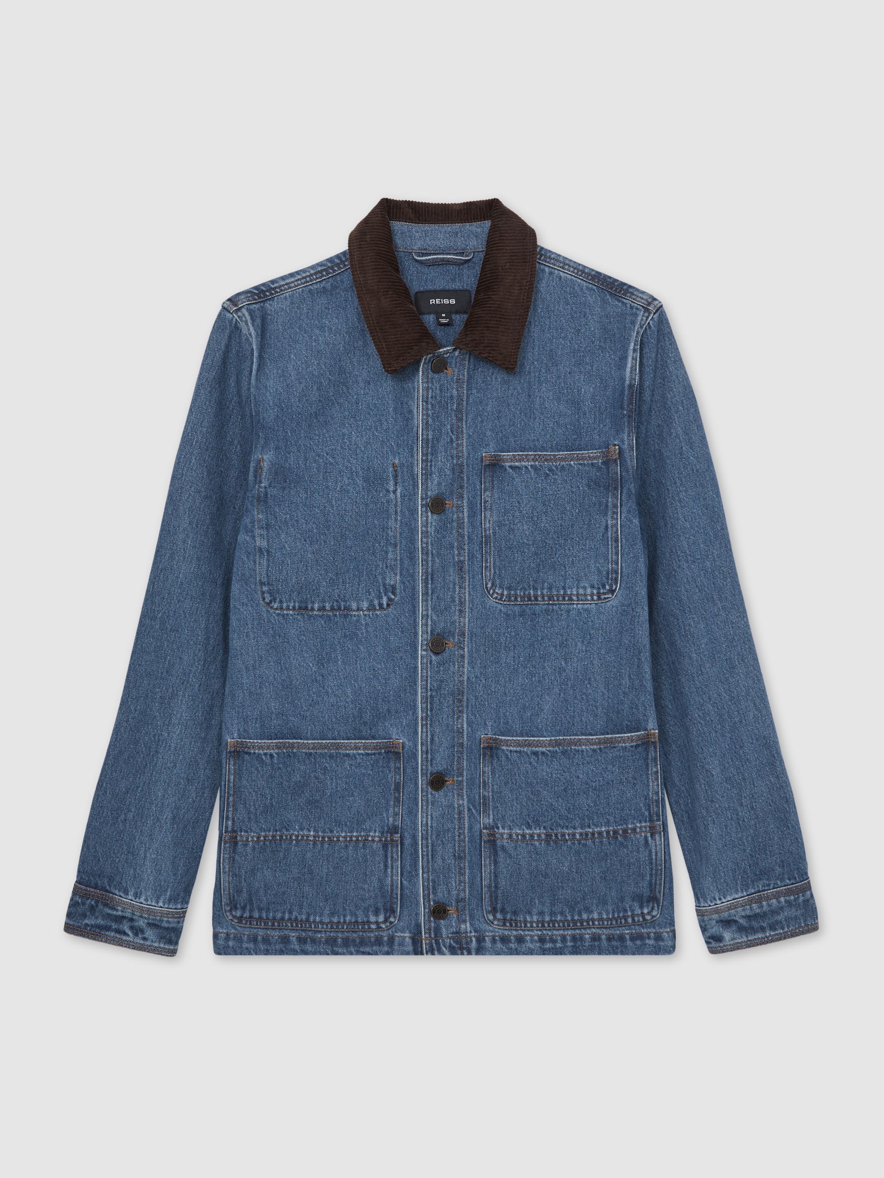 [CODE GRAPHY] CORDUROY COLLAR DENIM WORK ジャケット★24AW★ CODE GRAPHY] CORDUROY COLLAR DENIM WORK ジャケット☆24AW☆