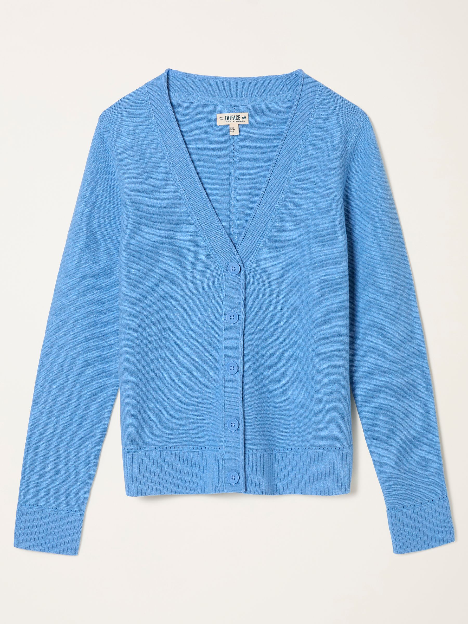 Lucee Mid Blue Knitted Cardigan - Image 5 of 5
