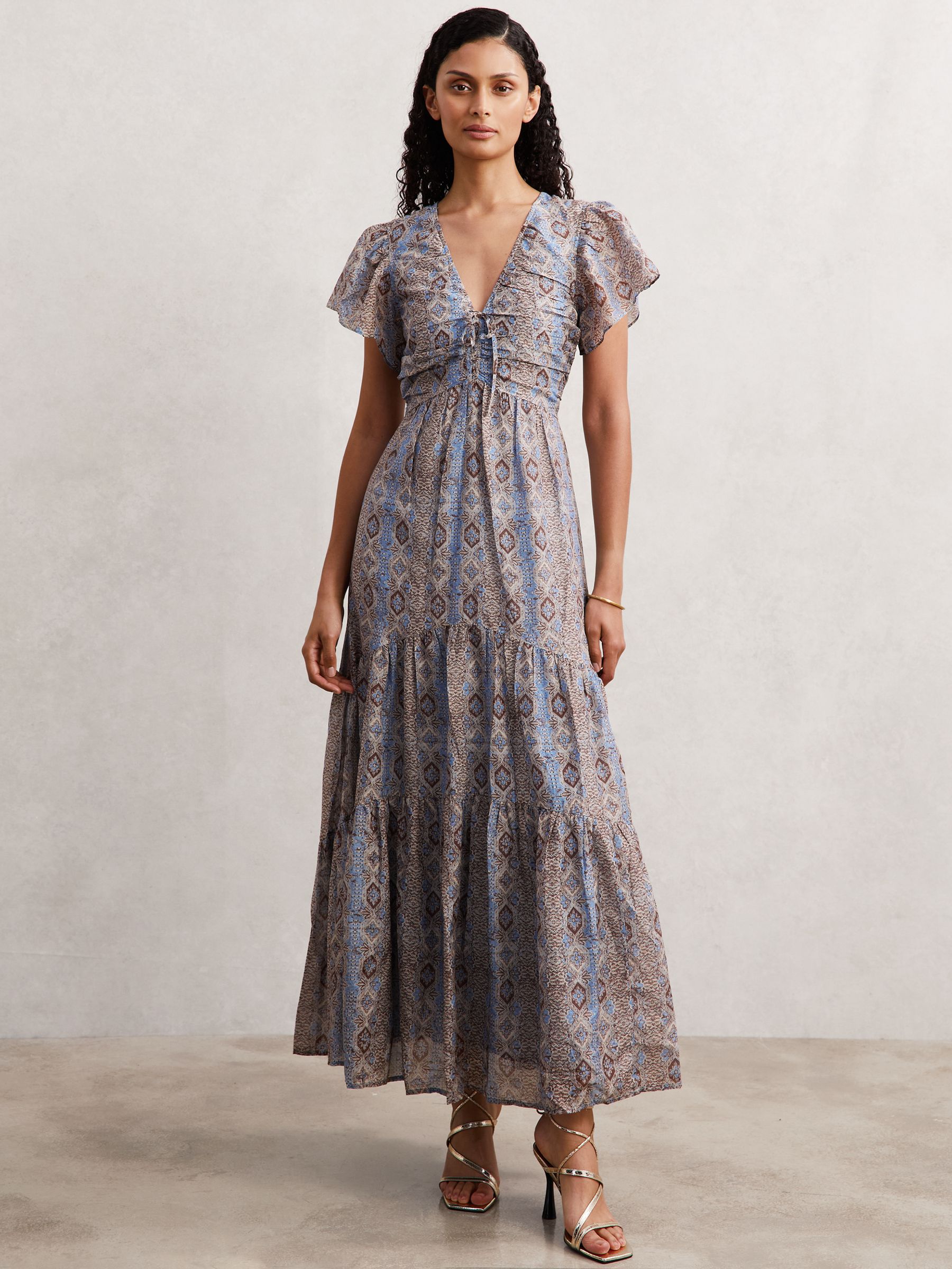 Paige Kinga Dress in Navy Print - Image 1 of 5