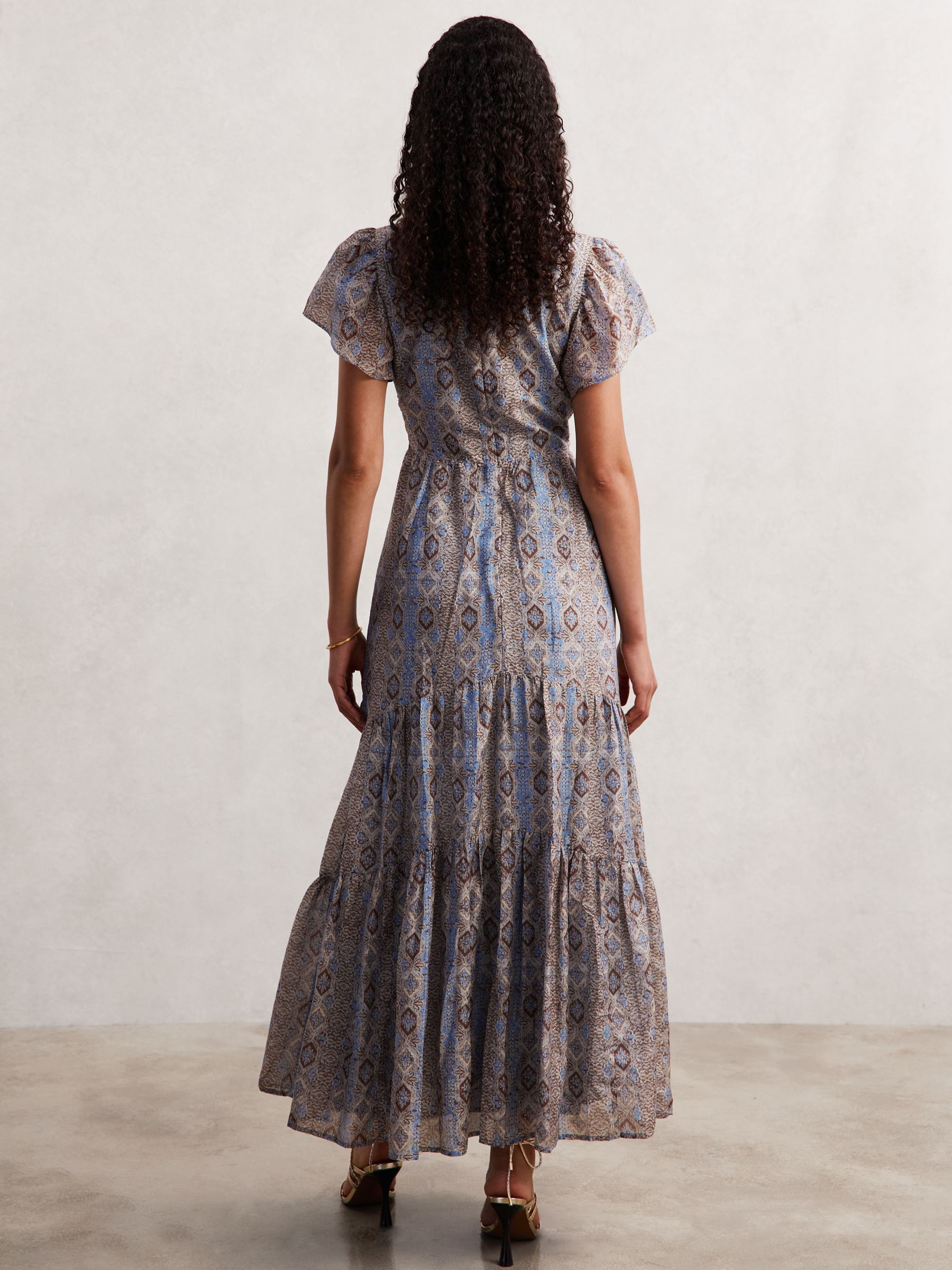 Paige Kinga Dress in Navy Print - Image 4 of 5