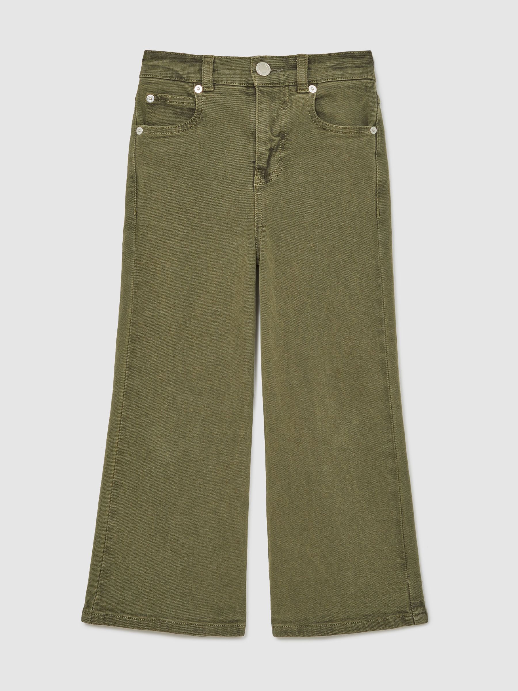 3-9 yrs Straight-Leg Mid-Rise Jeans in Khaki - Image 2 of 4