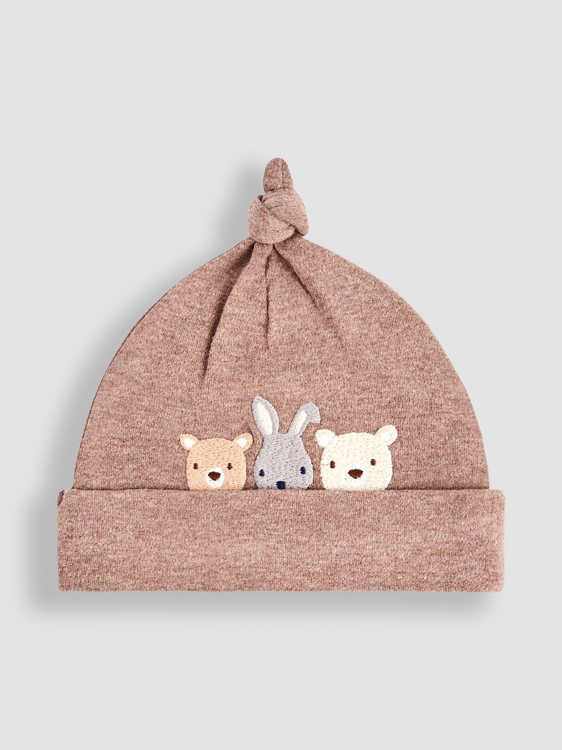 Brown Woodland Friends Baby Hat - Image 1 of 3