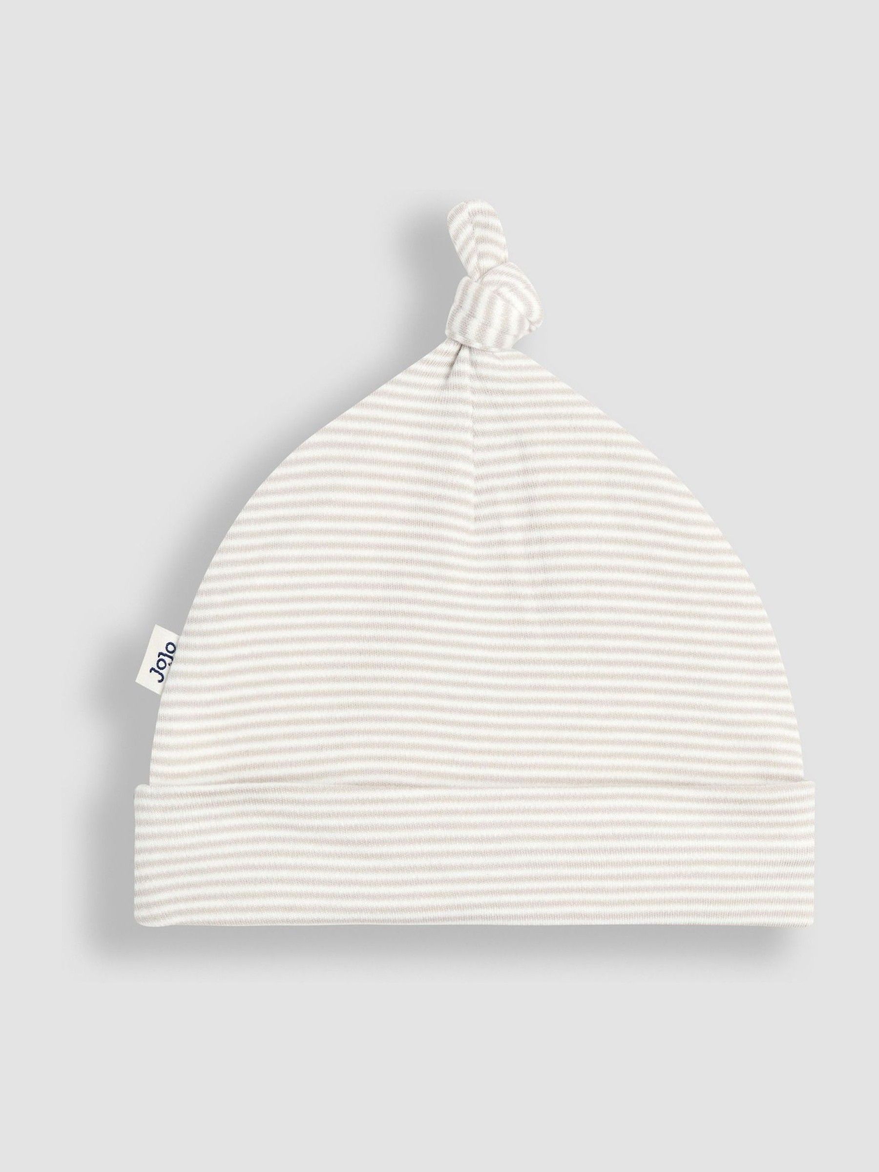 Ecru Fox Stripe Baby Hat - Image 2 of 3