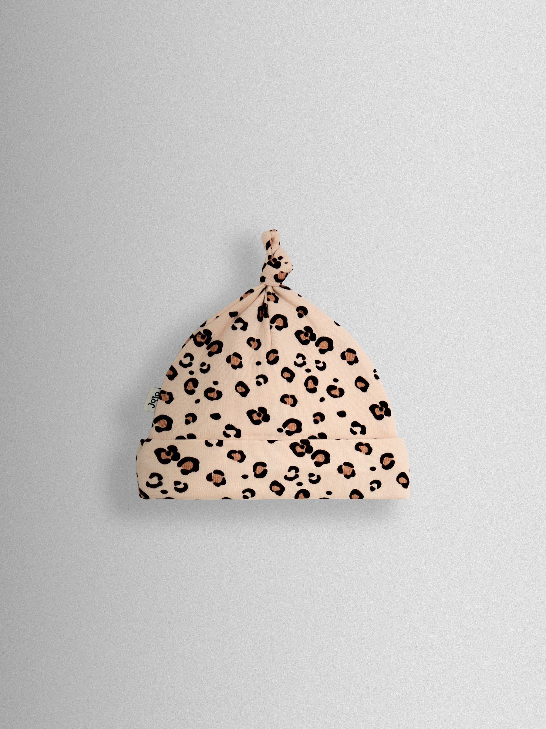 Brown Baby Leopard Print Hat - Image 2 of 3