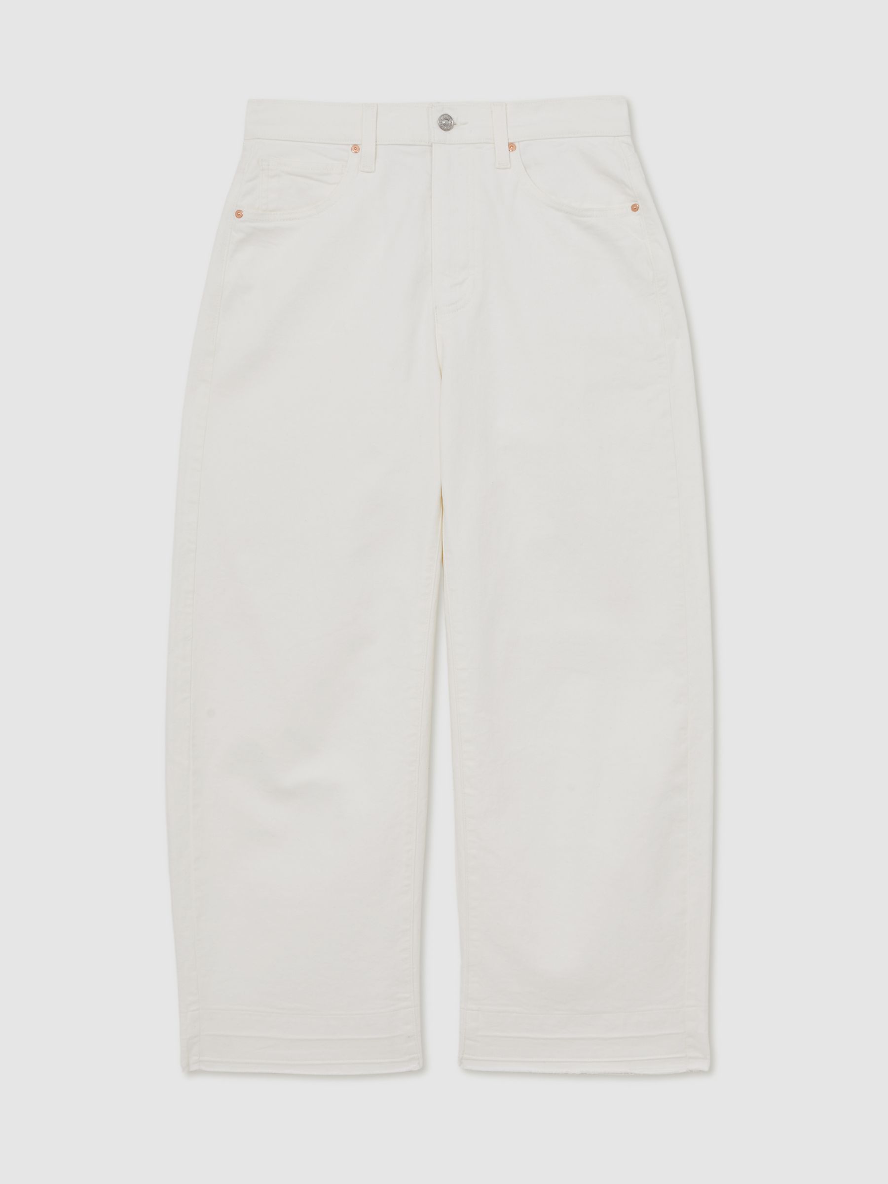 Paige Arellia Ankle Jeans in Ecru - Image 2 of 5 Paige Arellia Ankle Jeans in Ecru - Image 2 of 5