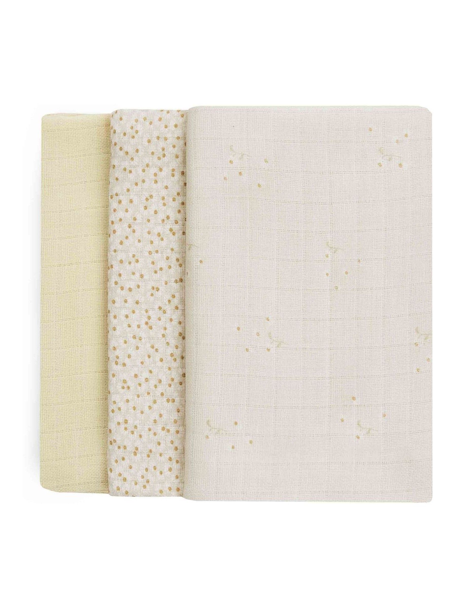 Set of 3 Wild Chamomile Muslin Squares - Image 2 of 3