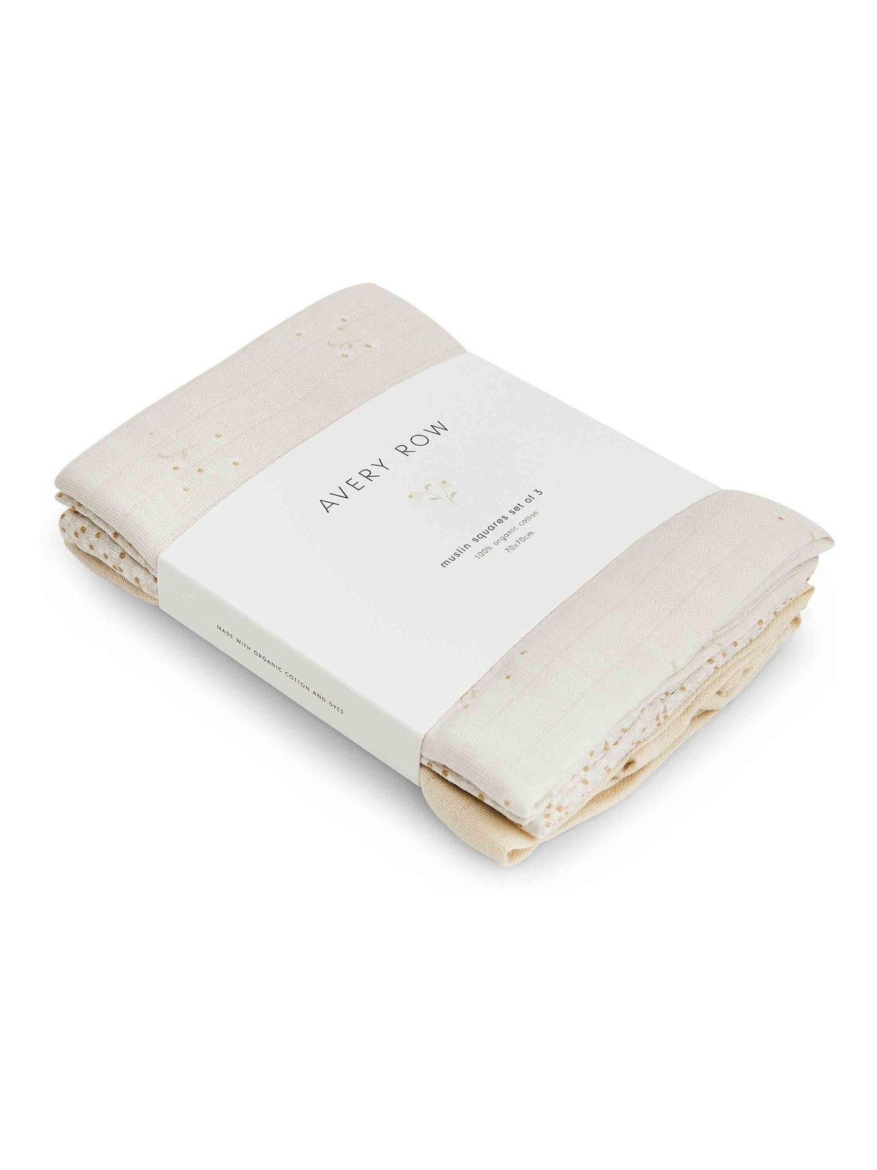 Set of 3 Wild Chamomile Muslin Squares - Image 3 of 3 Set of 3 Wild Chamomile Muslin Squares - Image 3 of 3