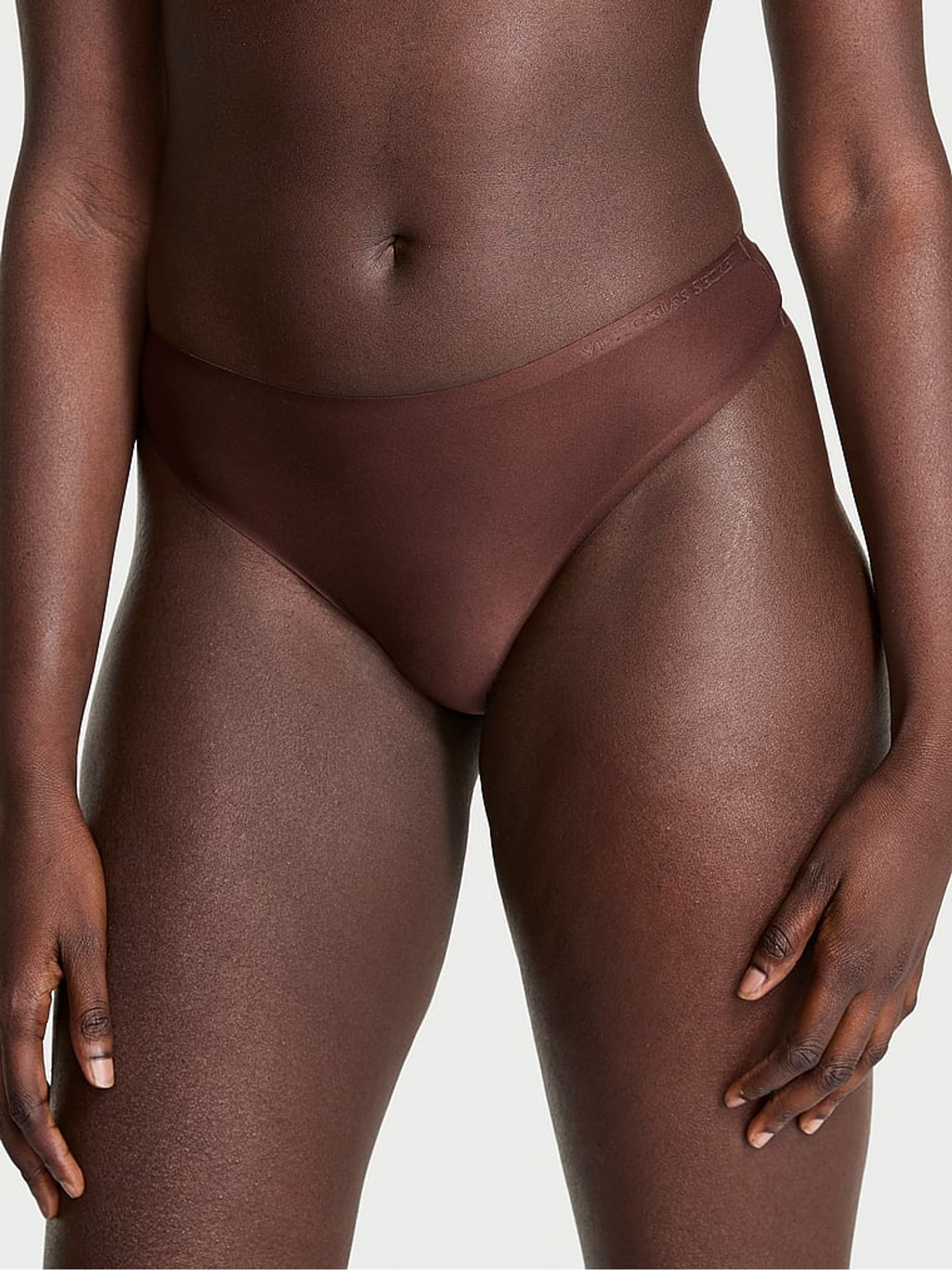 Ganache Nude Thong Mid-Rise Knickers - Image 1 of 3
