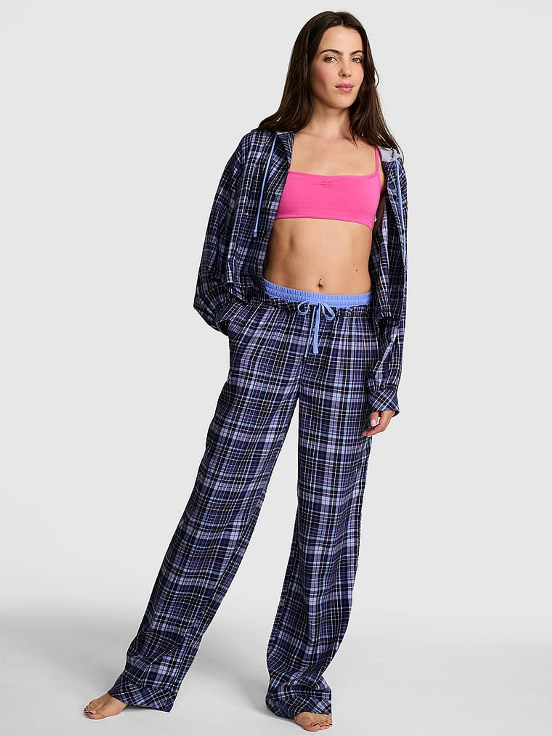 Noir Navy Blue Boyfriend Pyjama Bottoms - Image 1 of 3