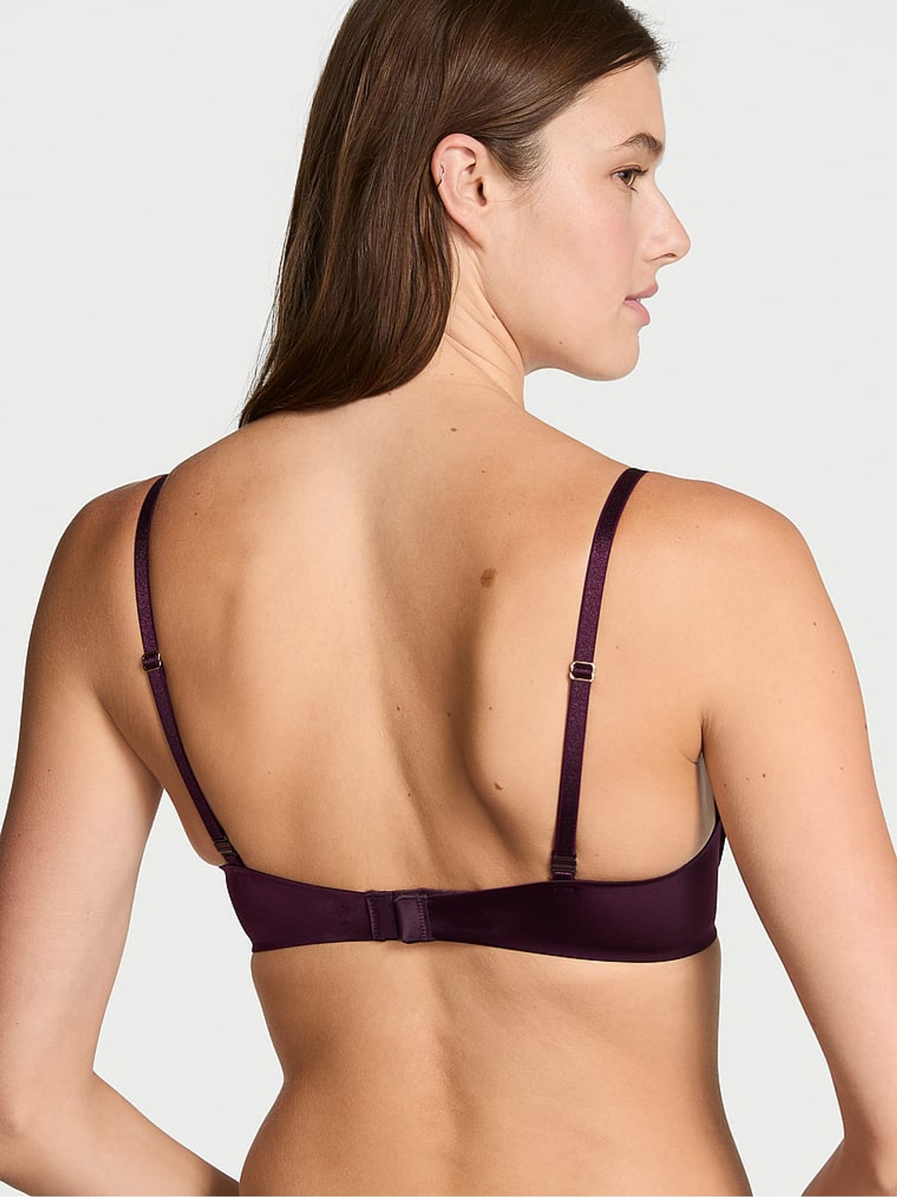 Winter Wine Red Add 2 Cups Push Up Bombshell Bra - Image 2 of 4