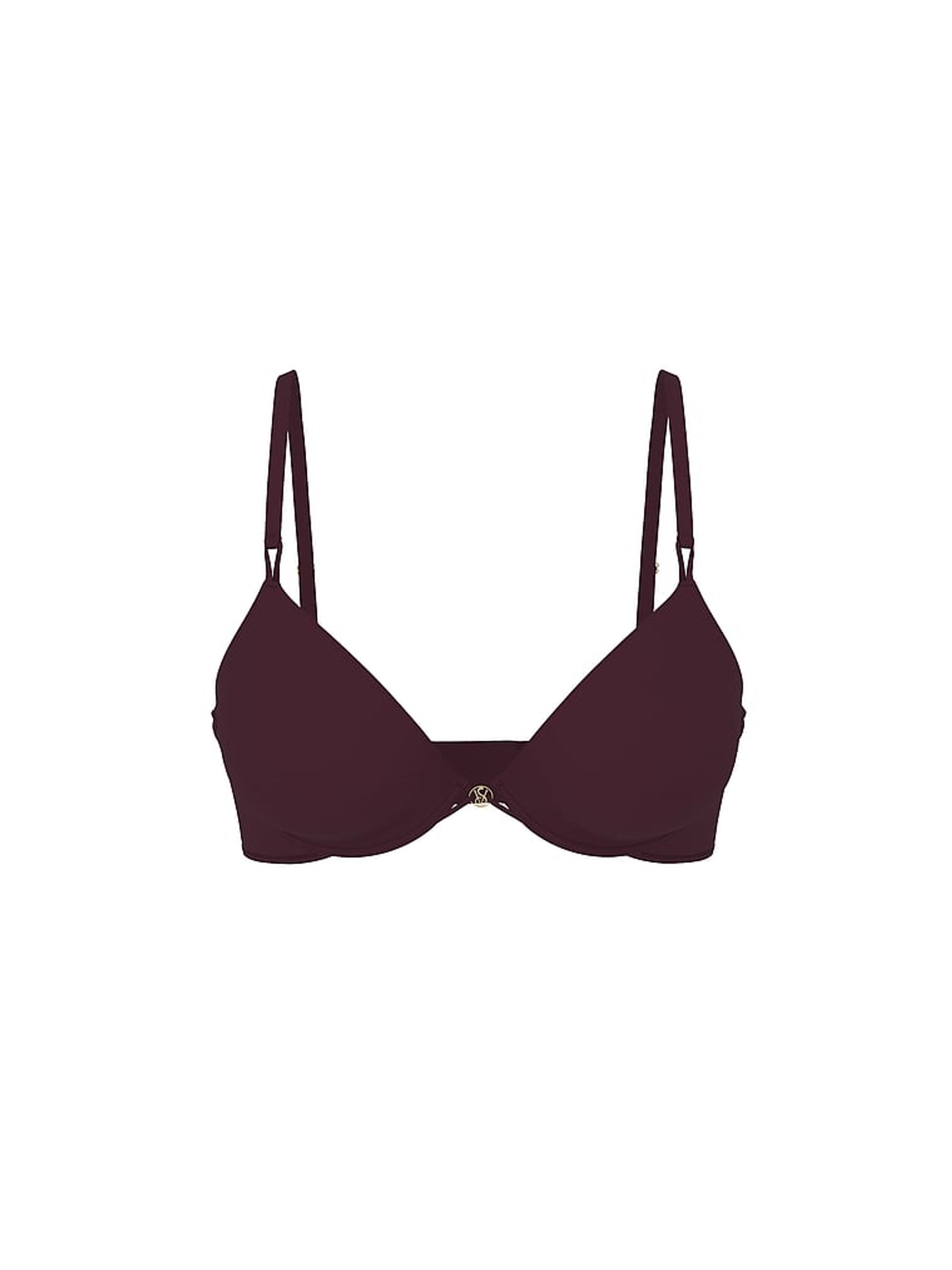 Winter Wine Red Add 2 Cups Push Up Bombshell Bra - Image 4 of 4