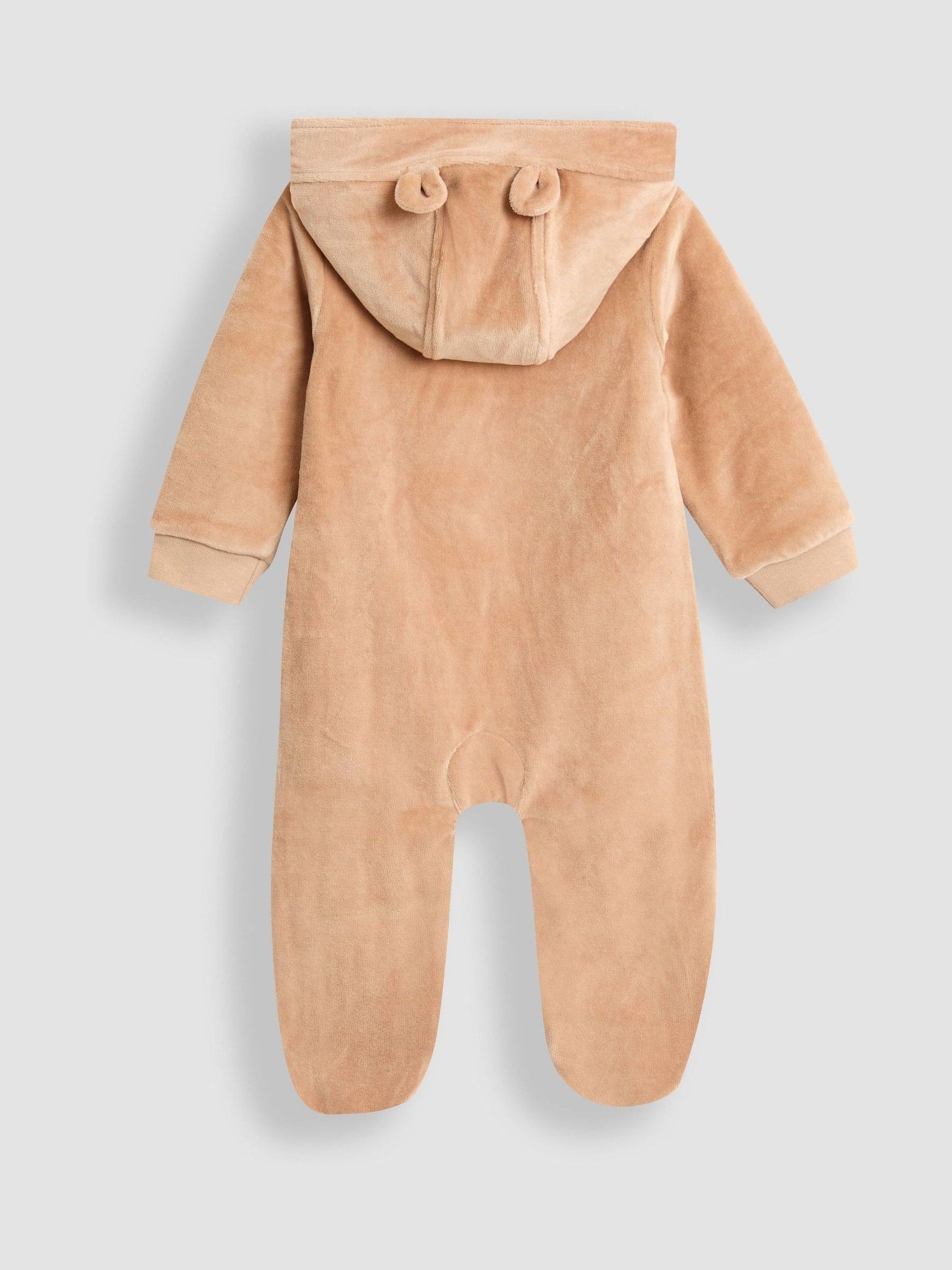 Brown Velour Hooded All-In-One - Image 4 of 4