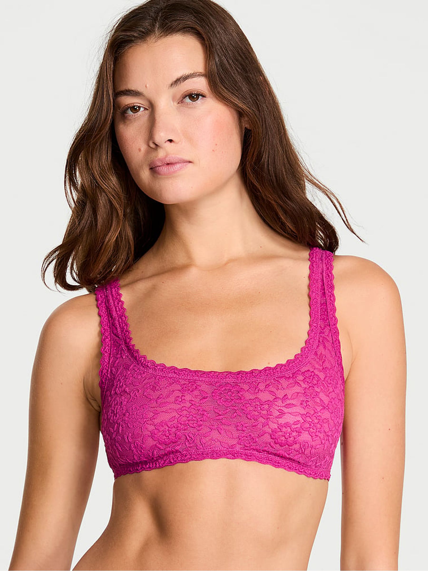 Allure Pink Bralette Sexy Tee Lace Bralette - Image 1 of 5