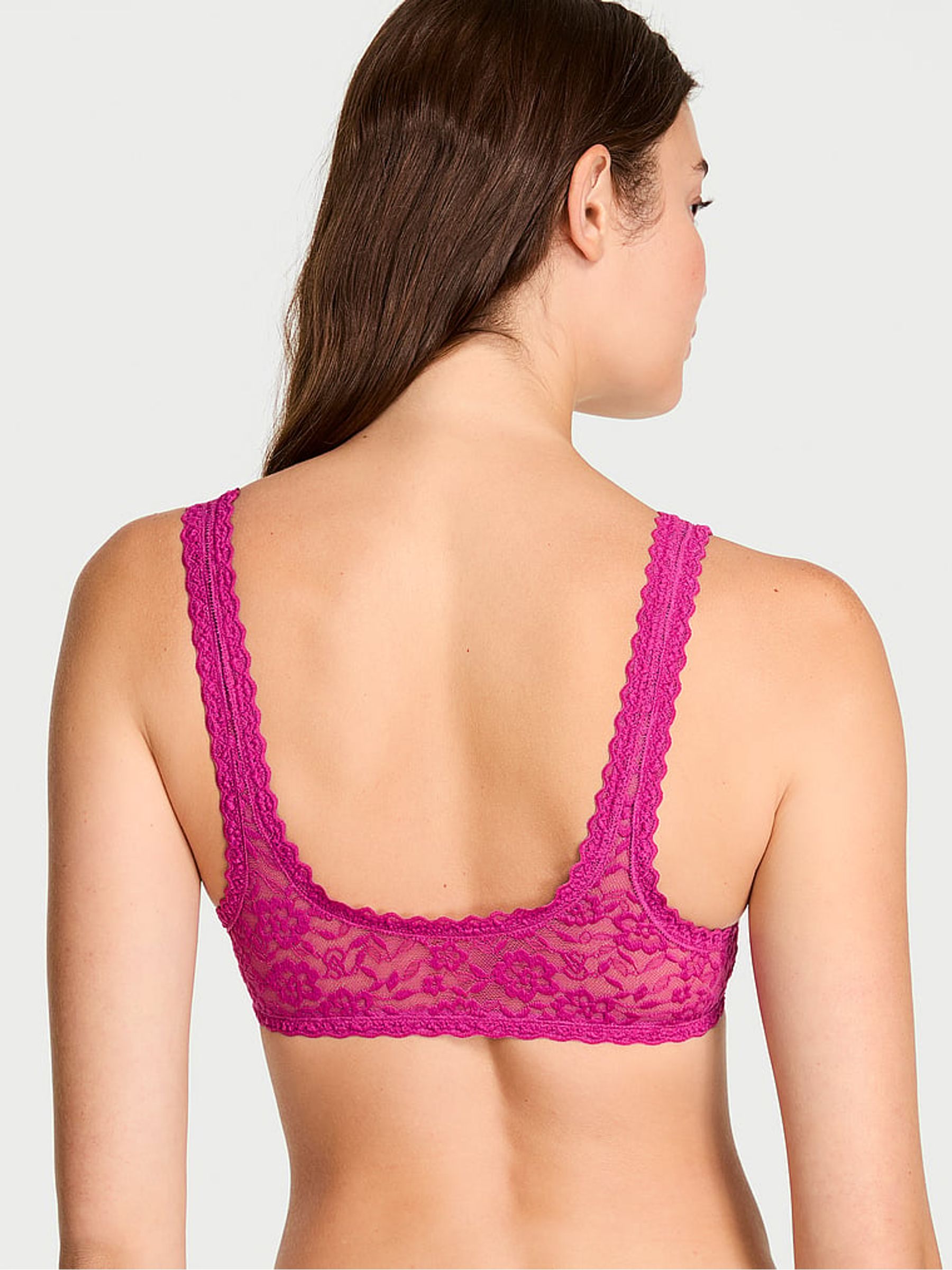 Allure Pink Bralette Sexy Tee Lace Bralette - Image 2 of 5