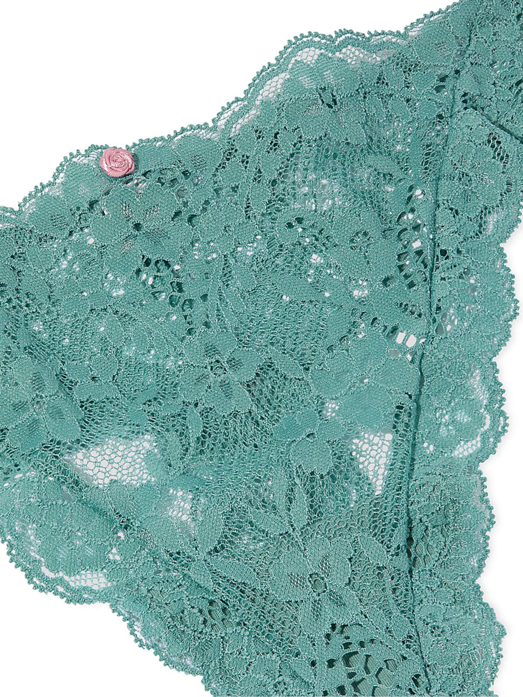Arctic Green Thong Lace Knickers - Image 5 of 5