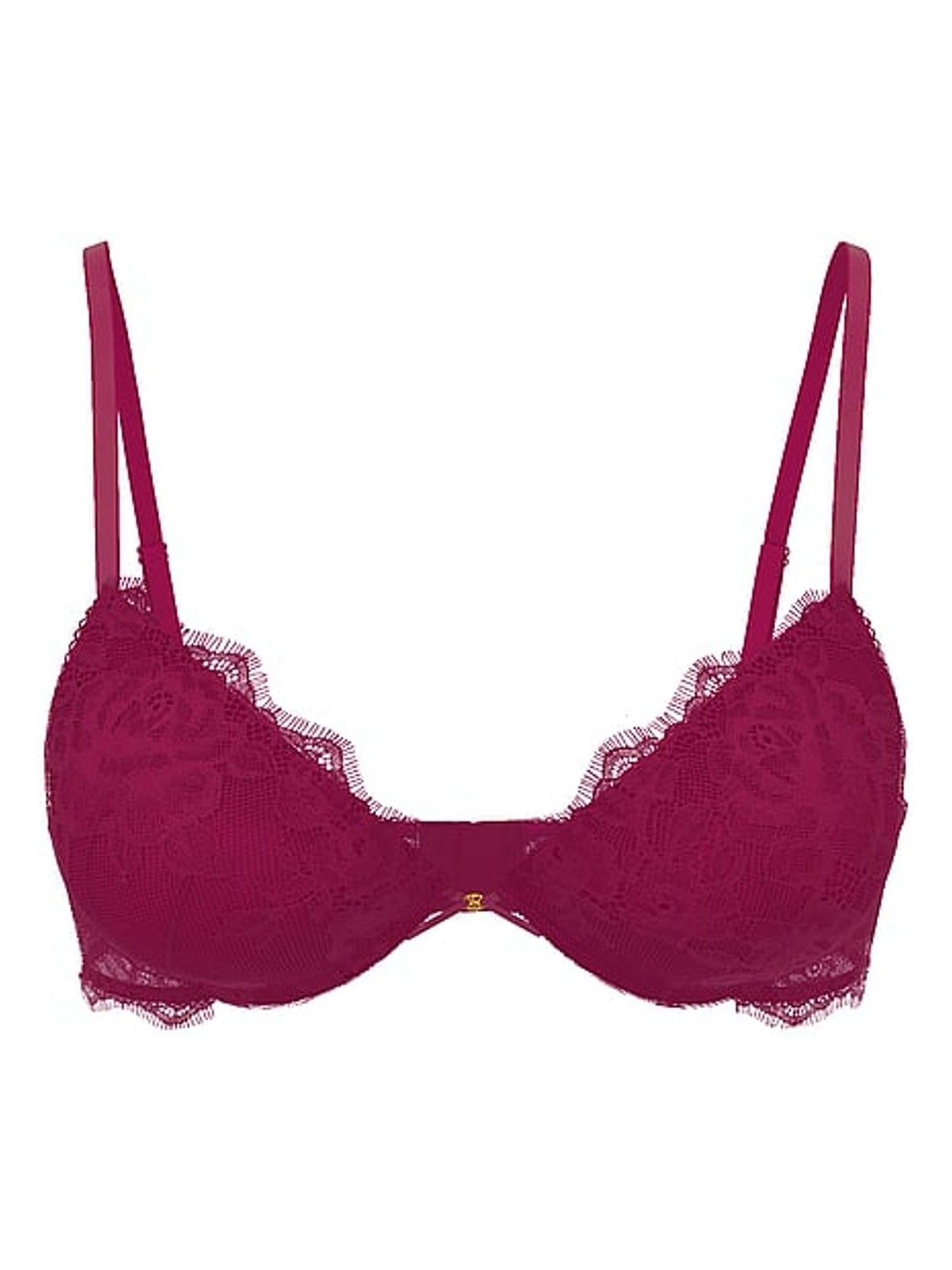 Fresh Jam Purple Add 2 Cups Push Up Bombshell Lace Bra - Image 3 of 3