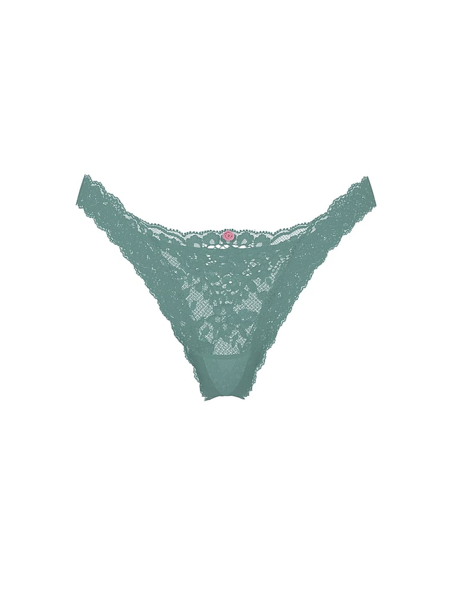 Arctic Green Brazilian Lace Knickers - Image 4 of 4