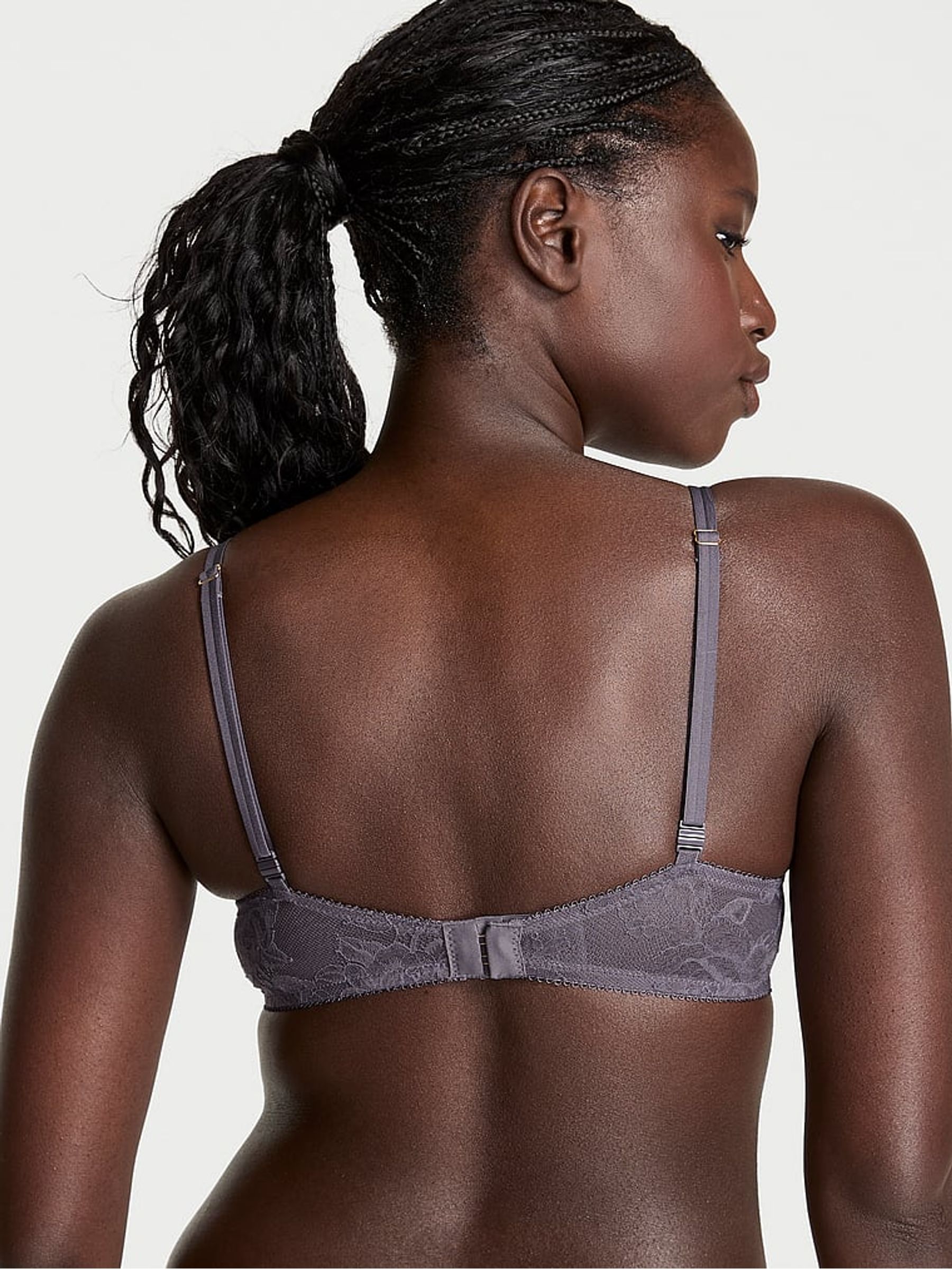 Tornado Grey Push Up Lace Bra - Image 2 of 3