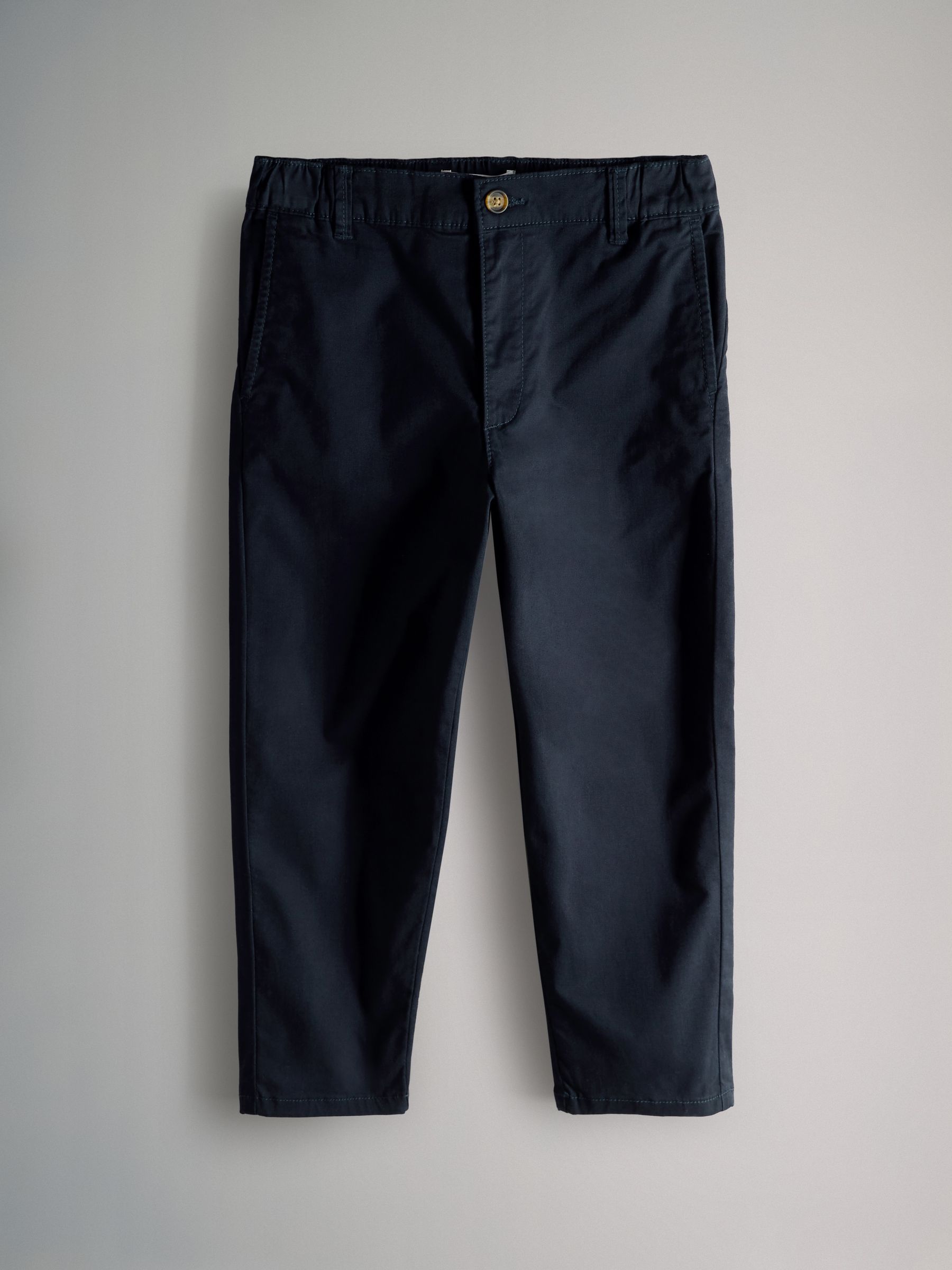 Navy Blue/Tan Brown/Green 3 Pack Slim Leg Chino Trousers - Image 2 of 6 Navy Blue/Tan Brown/Green 3 Pack Slim Leg Chino Trousers - Image 2 of 6