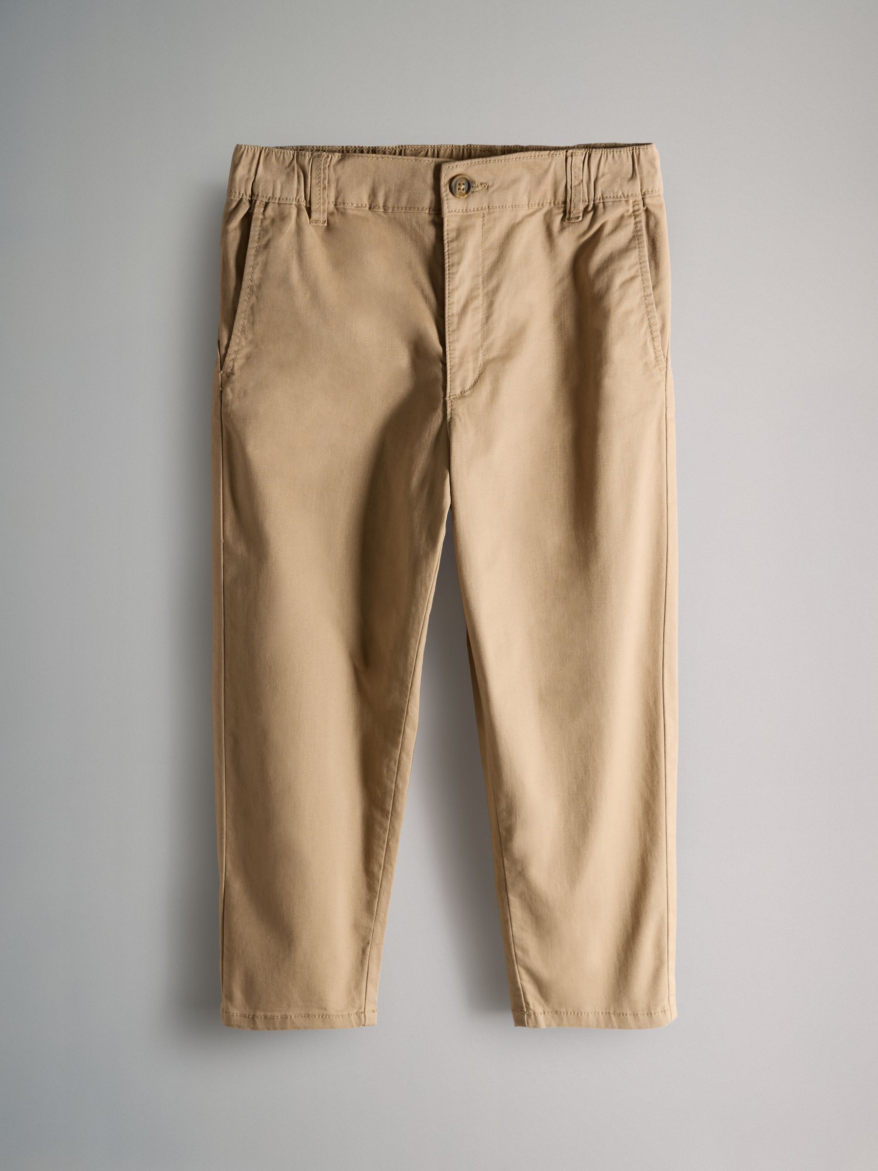 Navy Blue/Tan Brown/Green 3 Pack Slim Leg Chino Trousers - Image 3 of 6