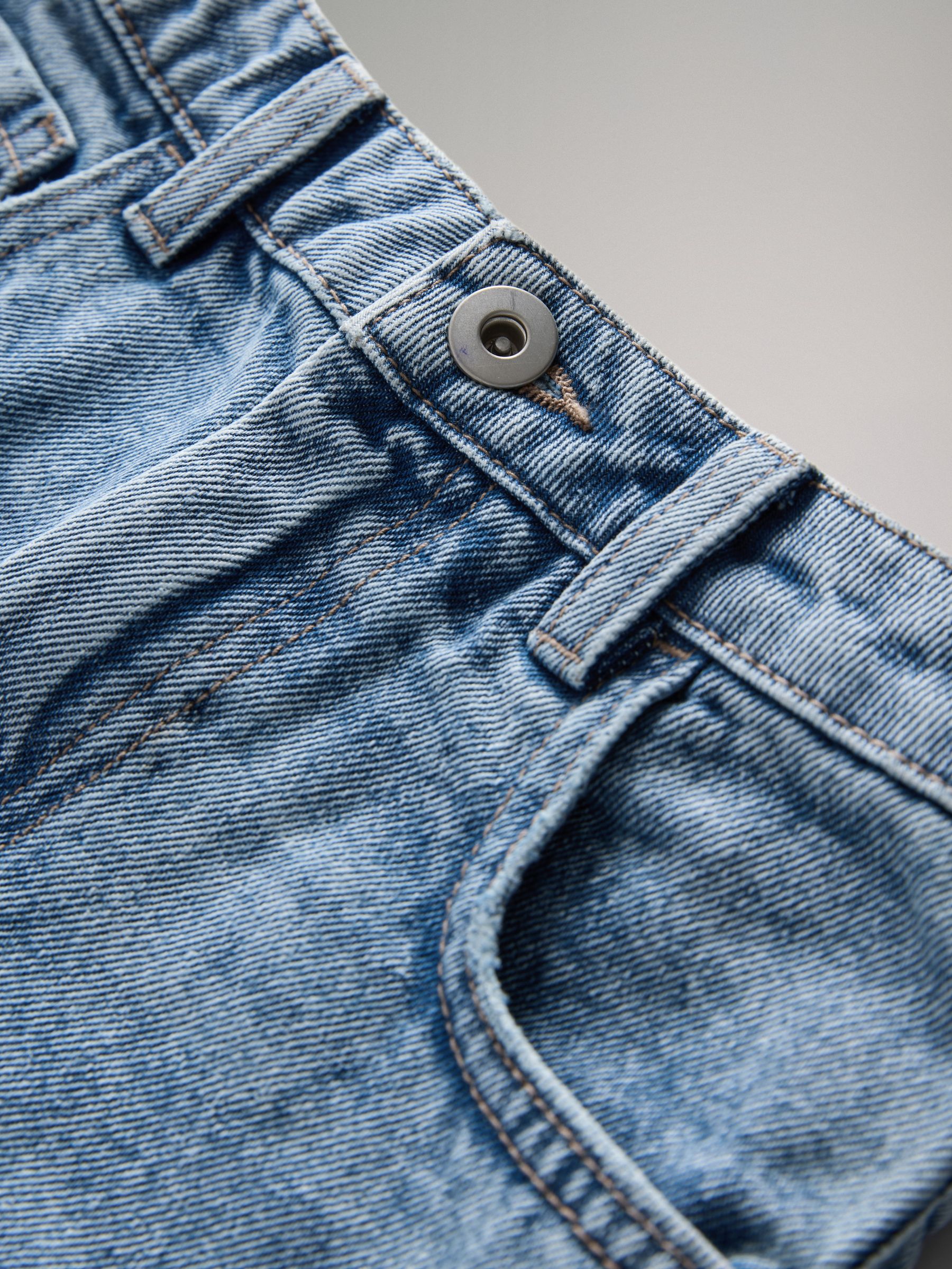 2 Pack Baggy Jeans Dark/Mid Blue - Image 4 of 5