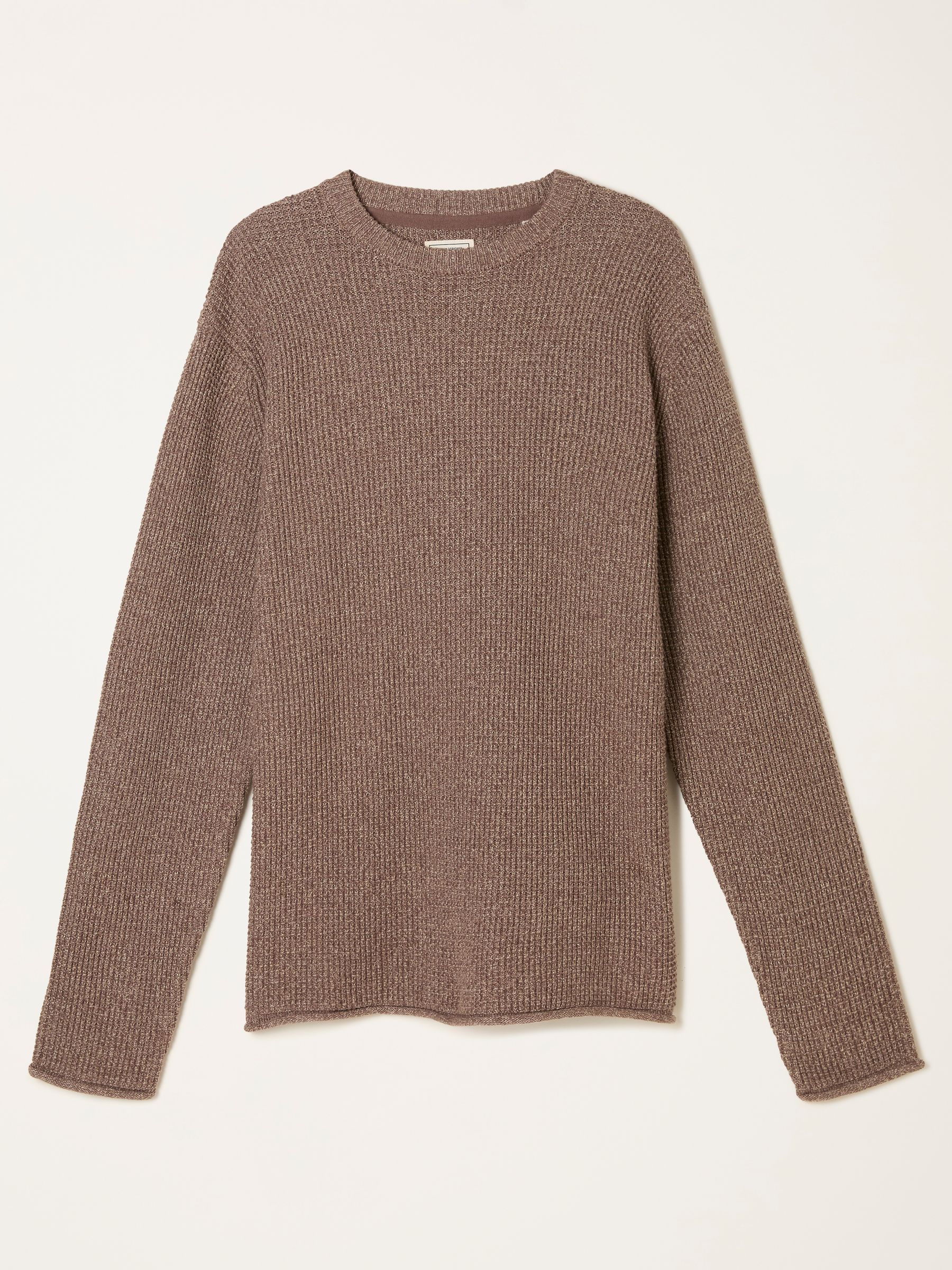 Penrith Brown Crew Neck Knitted Jumper - Image 6 of 6