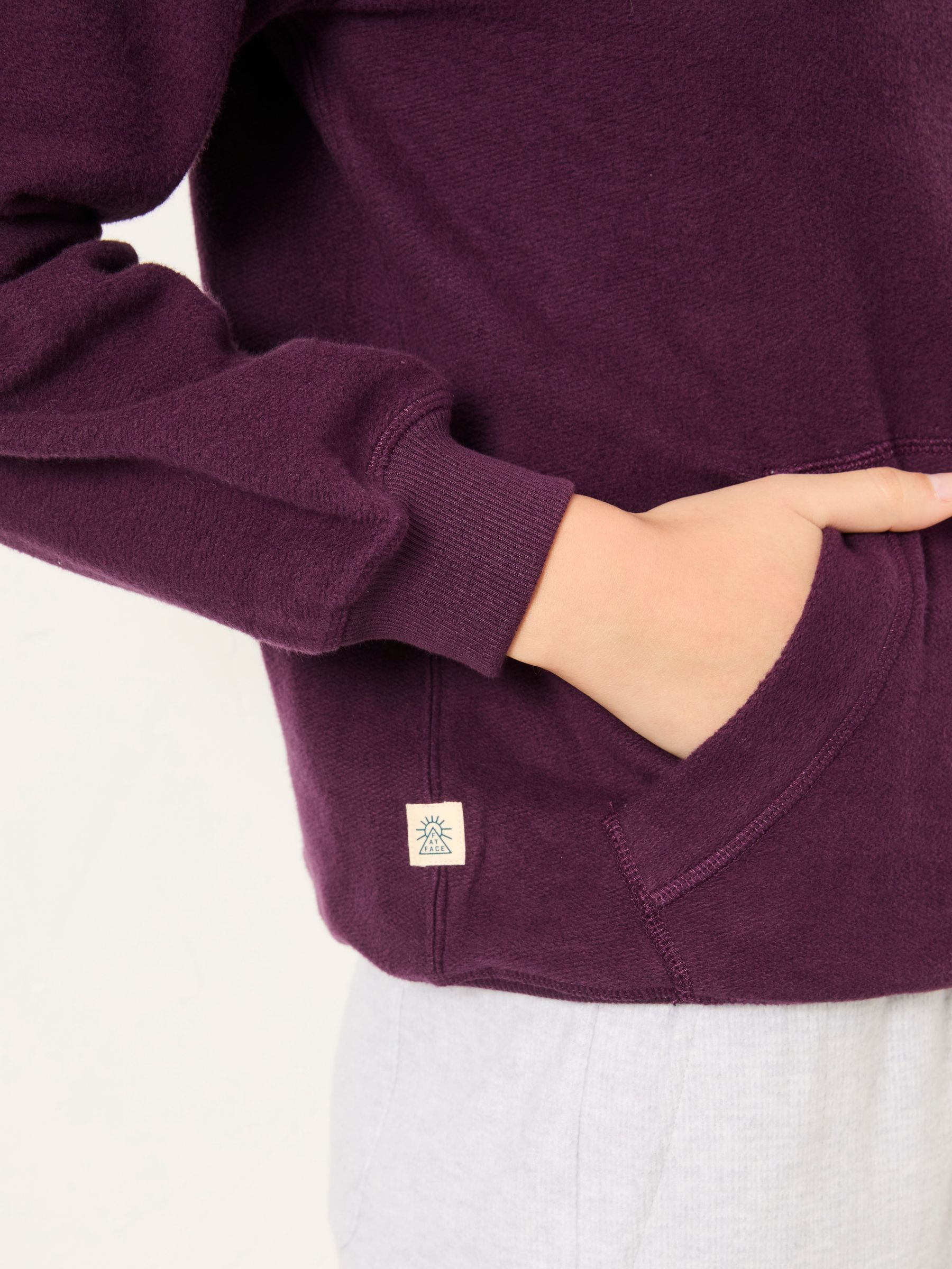Imogen Dark Purple Overhead Hoodie - Image 4 of 6