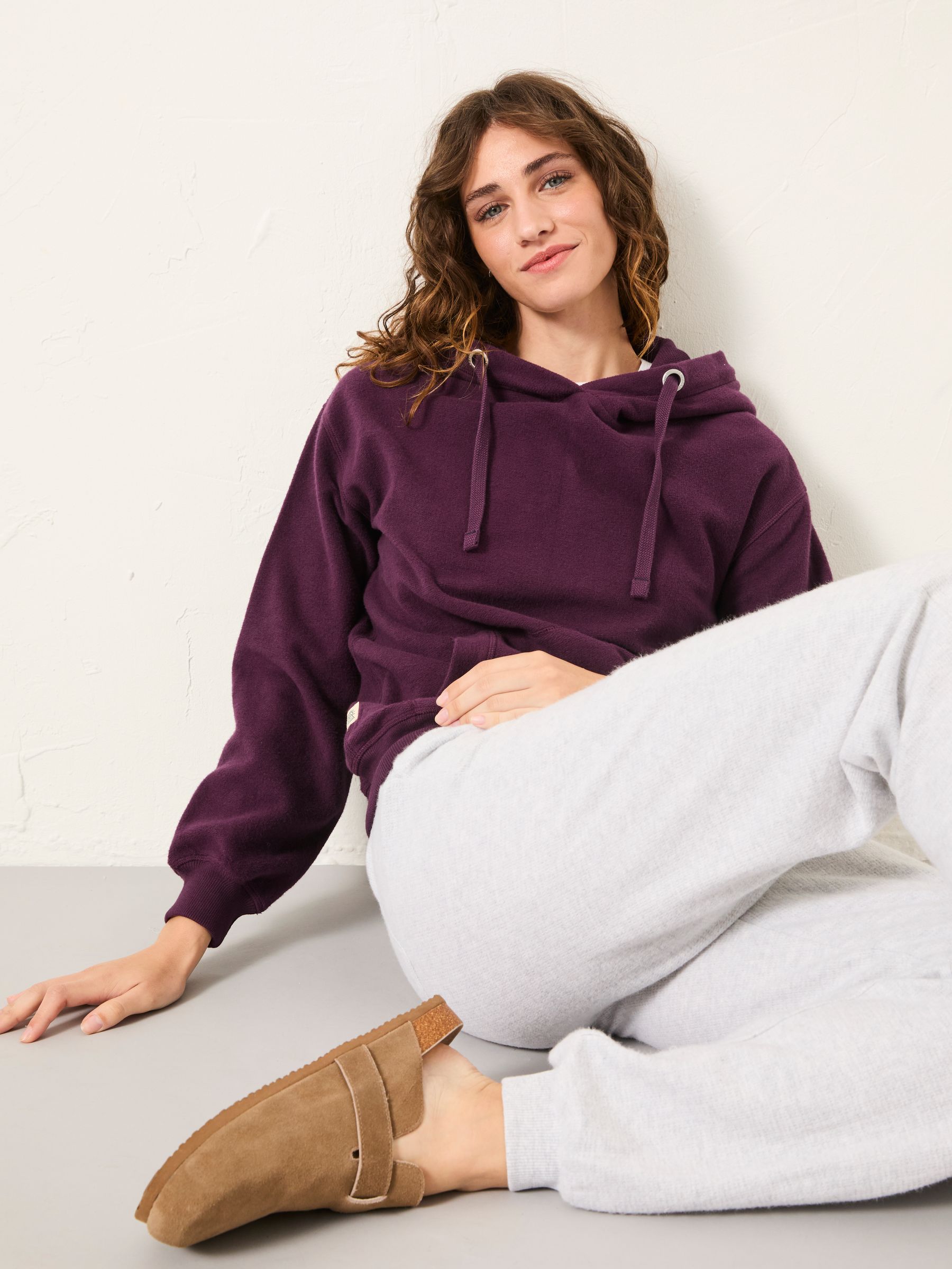 Imogen Dark Purple Overhead Hoodie - Image 5 of 6