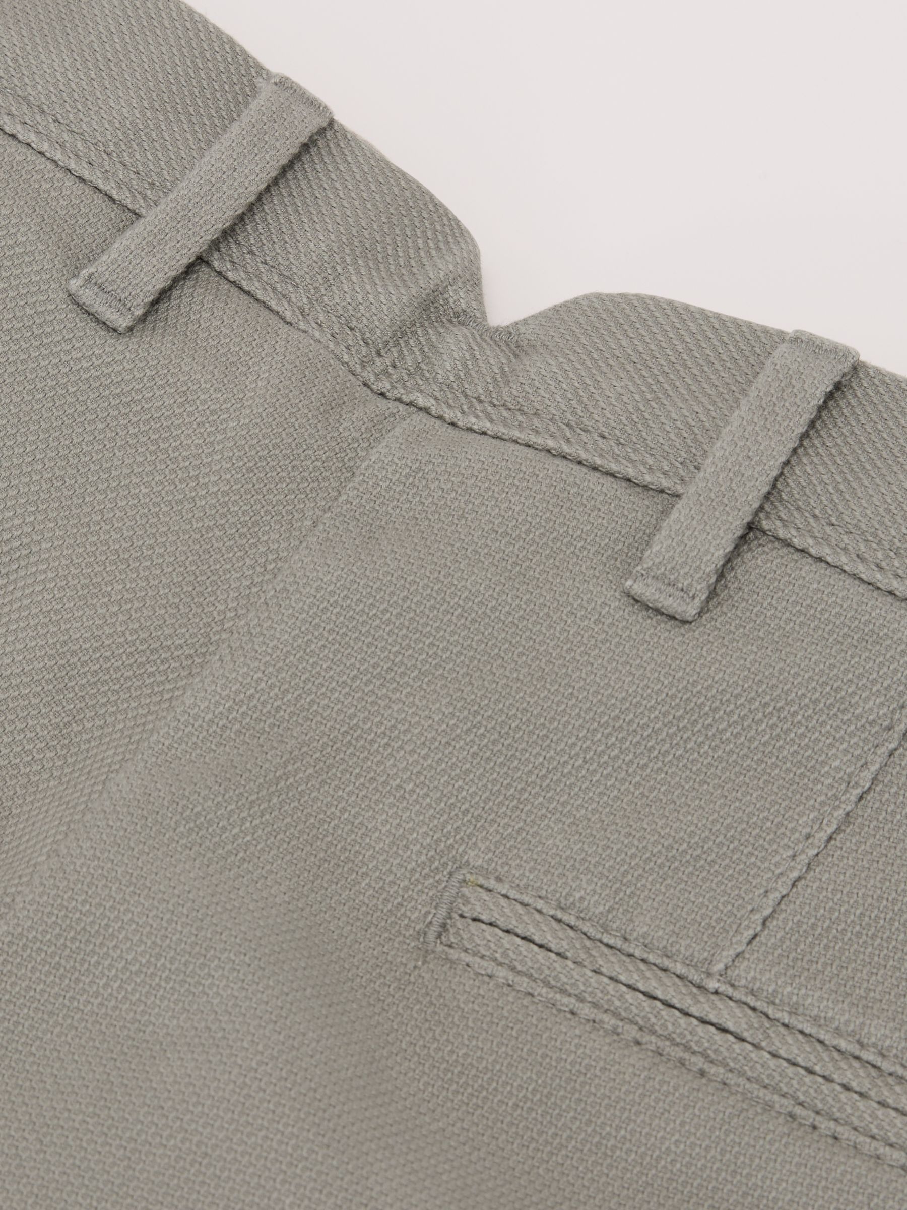 Cotton-Pique Shorts in Sage Green - image 3