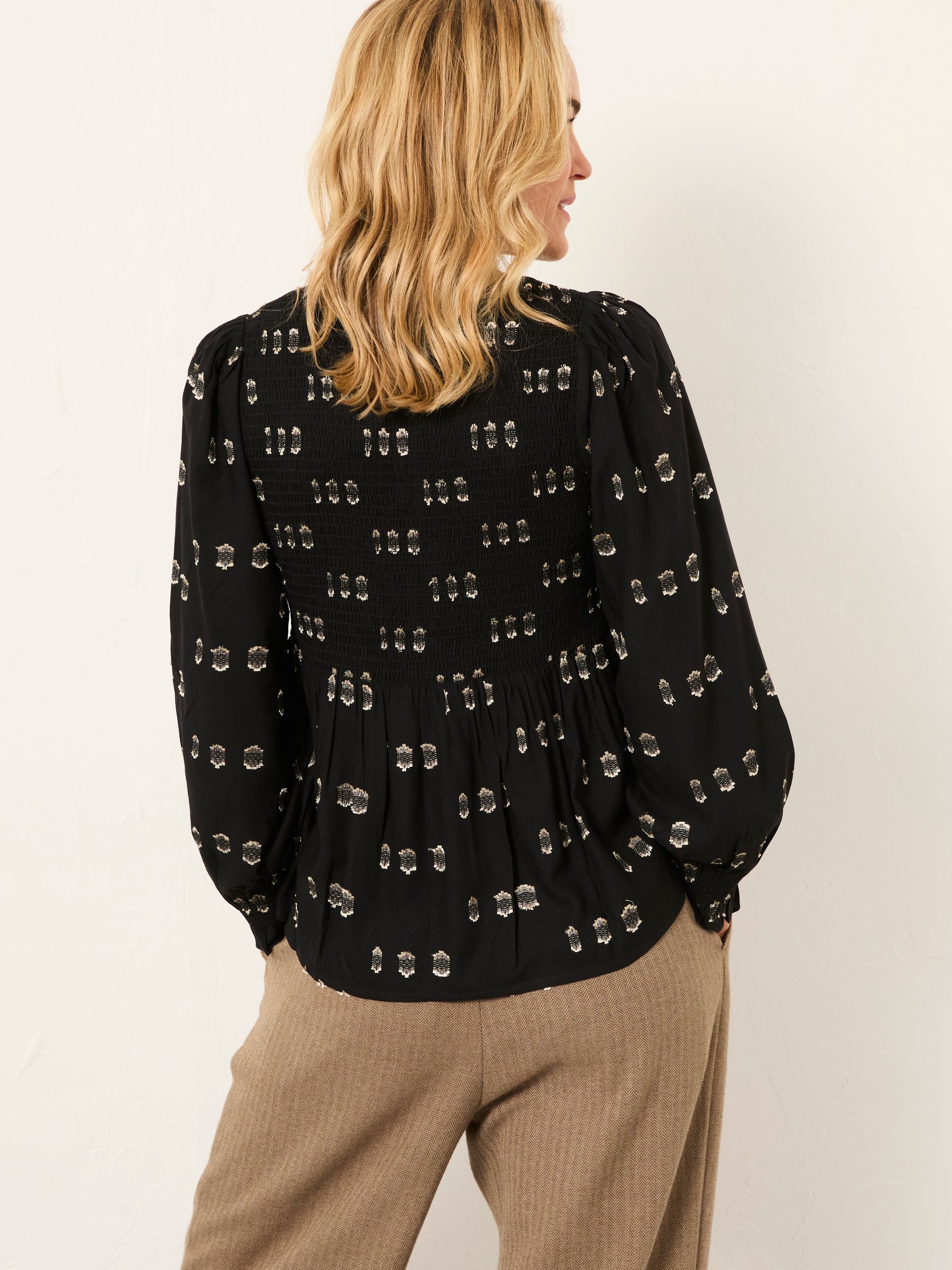 Kiki Black Metallic Blouse - Image 2 of 4