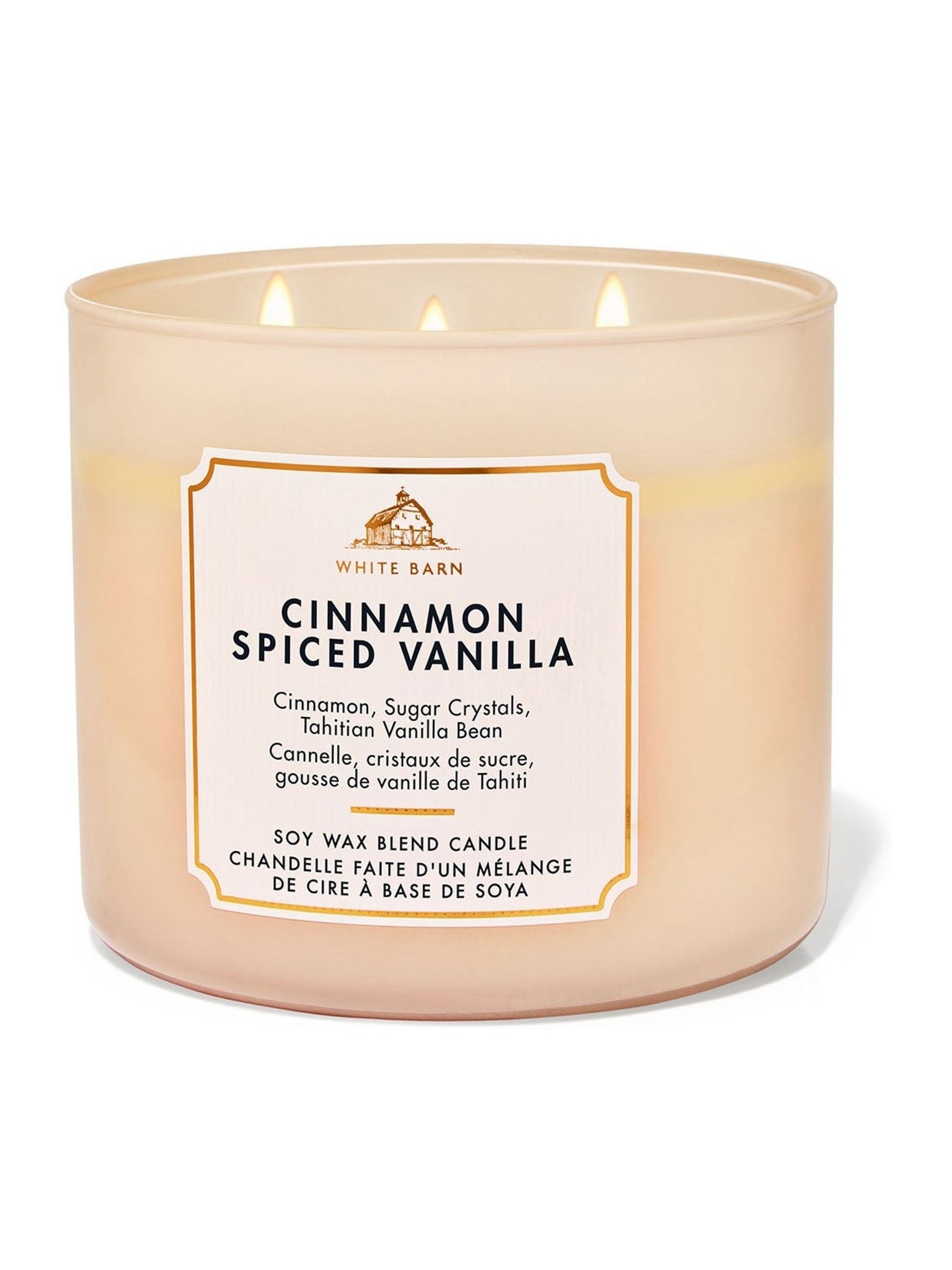 Cinnamon Spiced Vanilla Candle 411g 3 Wick - Image 1 of 3