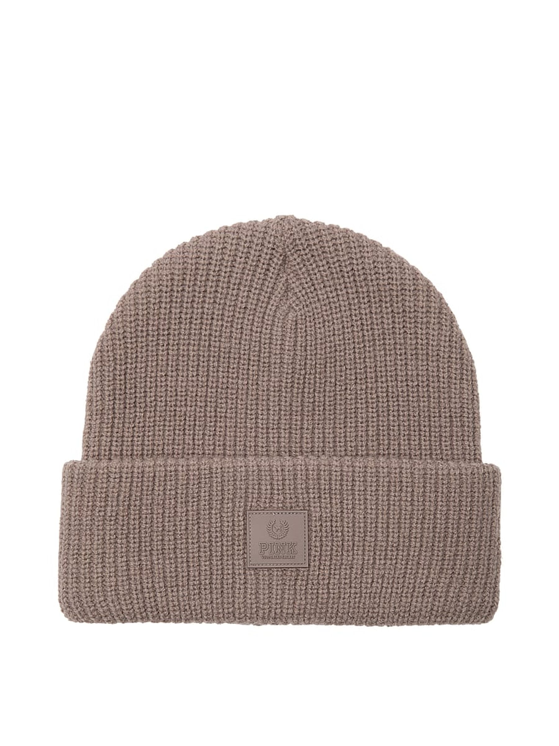 Iced Coffee Brown Rib Knit Beanie - Image 2 of 2
