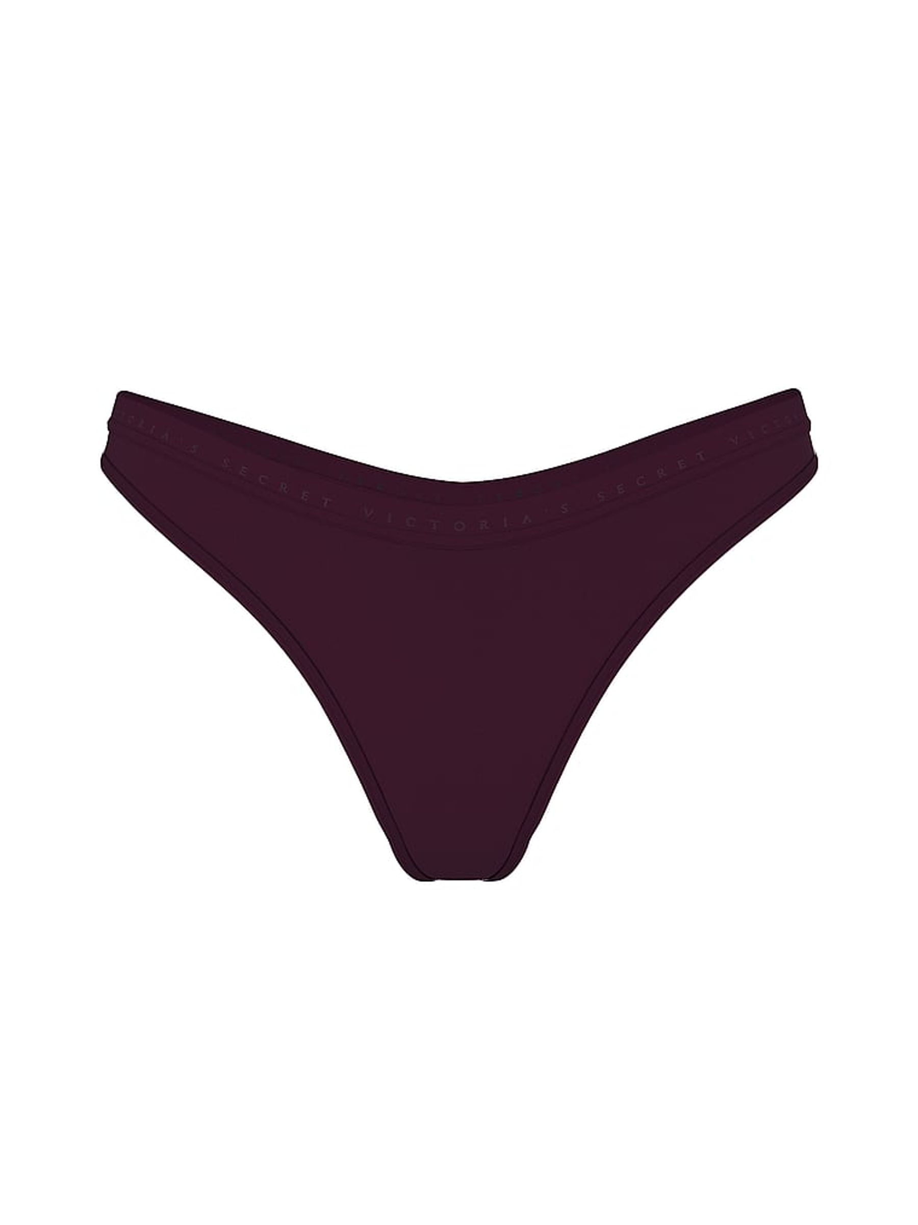 Winter Wine Purple Thong Knickers - Image 3 of 3