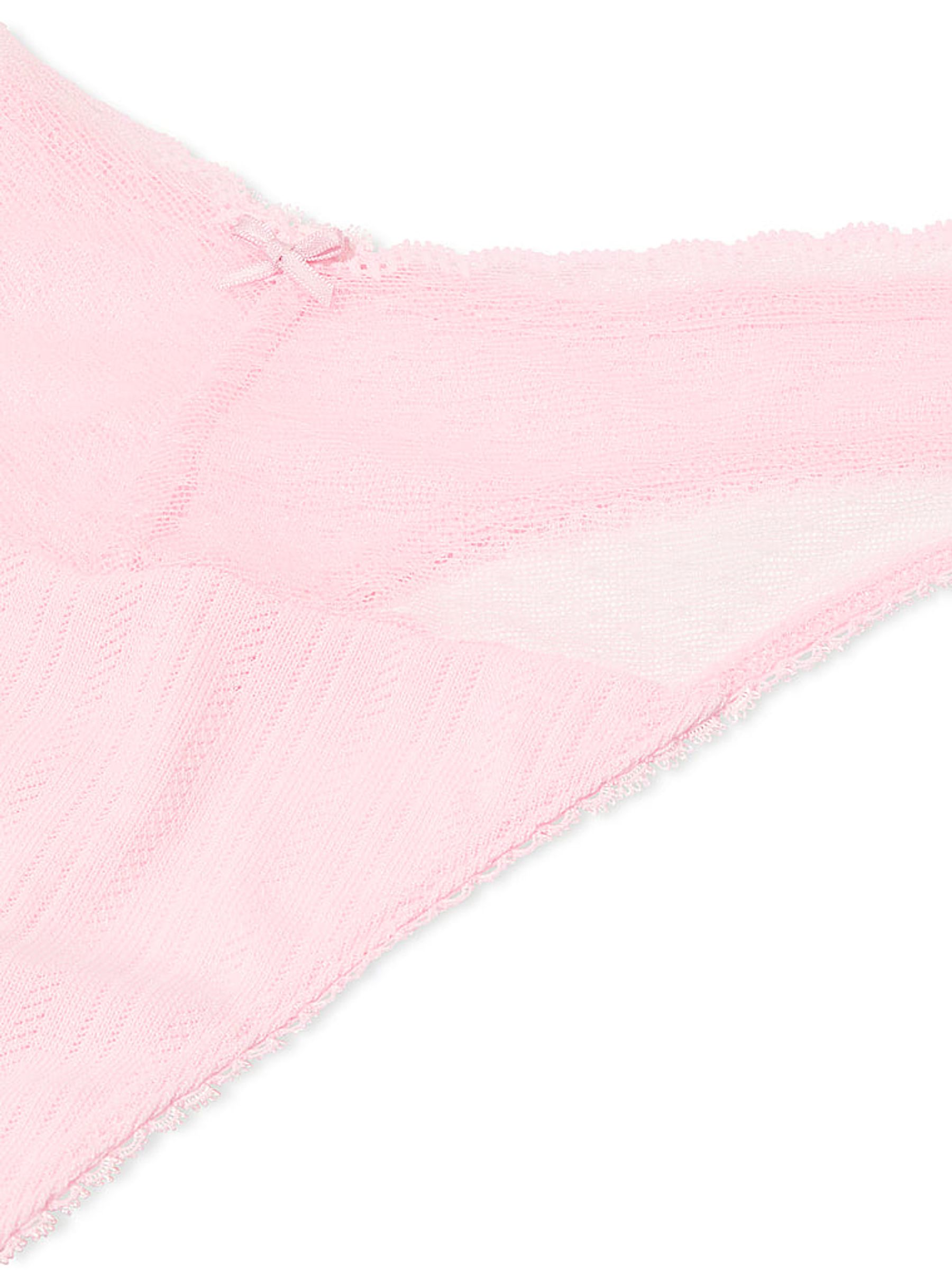 Pretty Blossom Pink Thong Pointelle Knickers - Image 3 of 3