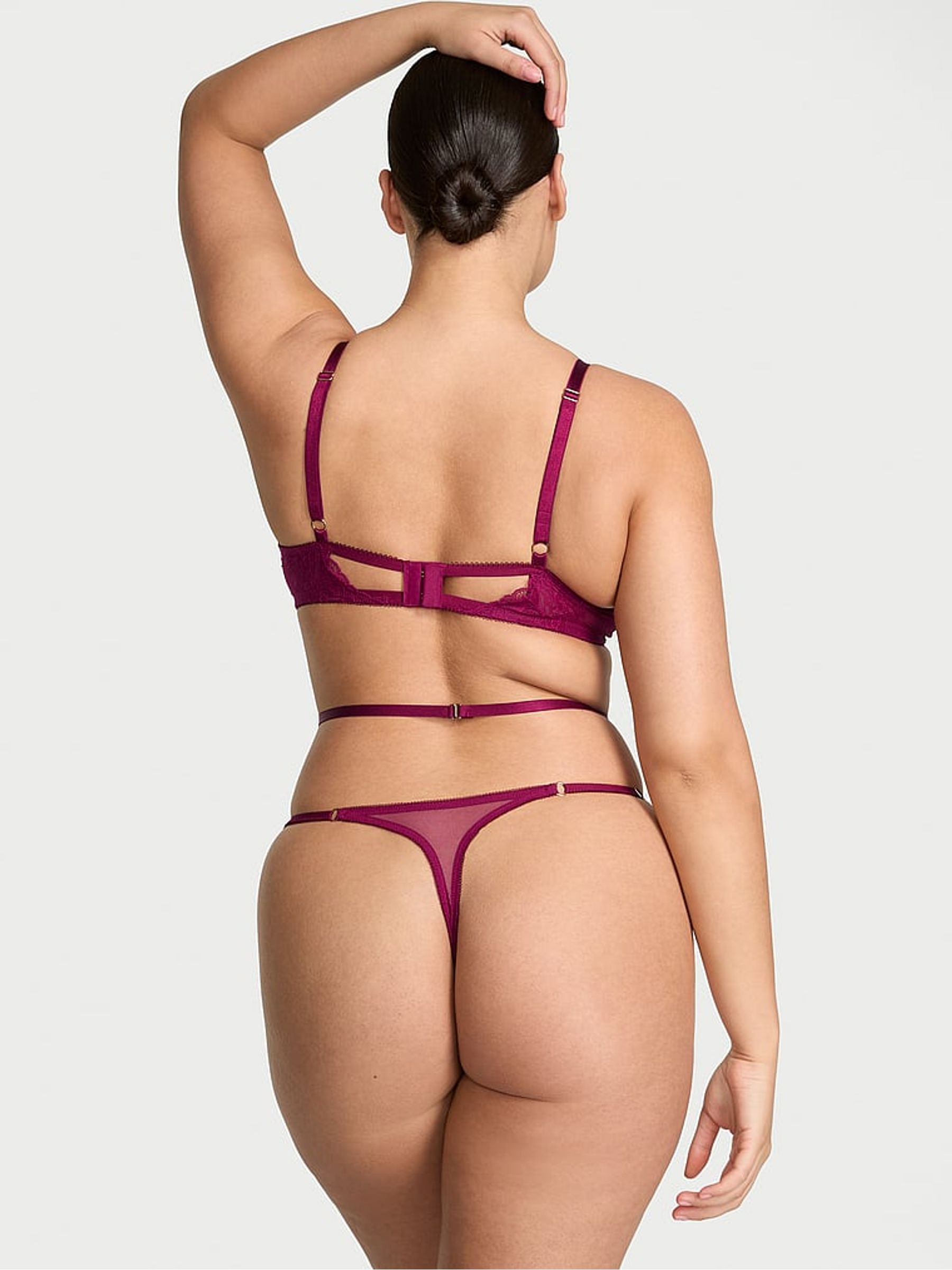 Fresh Jam Purple Lace Lightly Lined Bodysuit - Image 2 of 3
